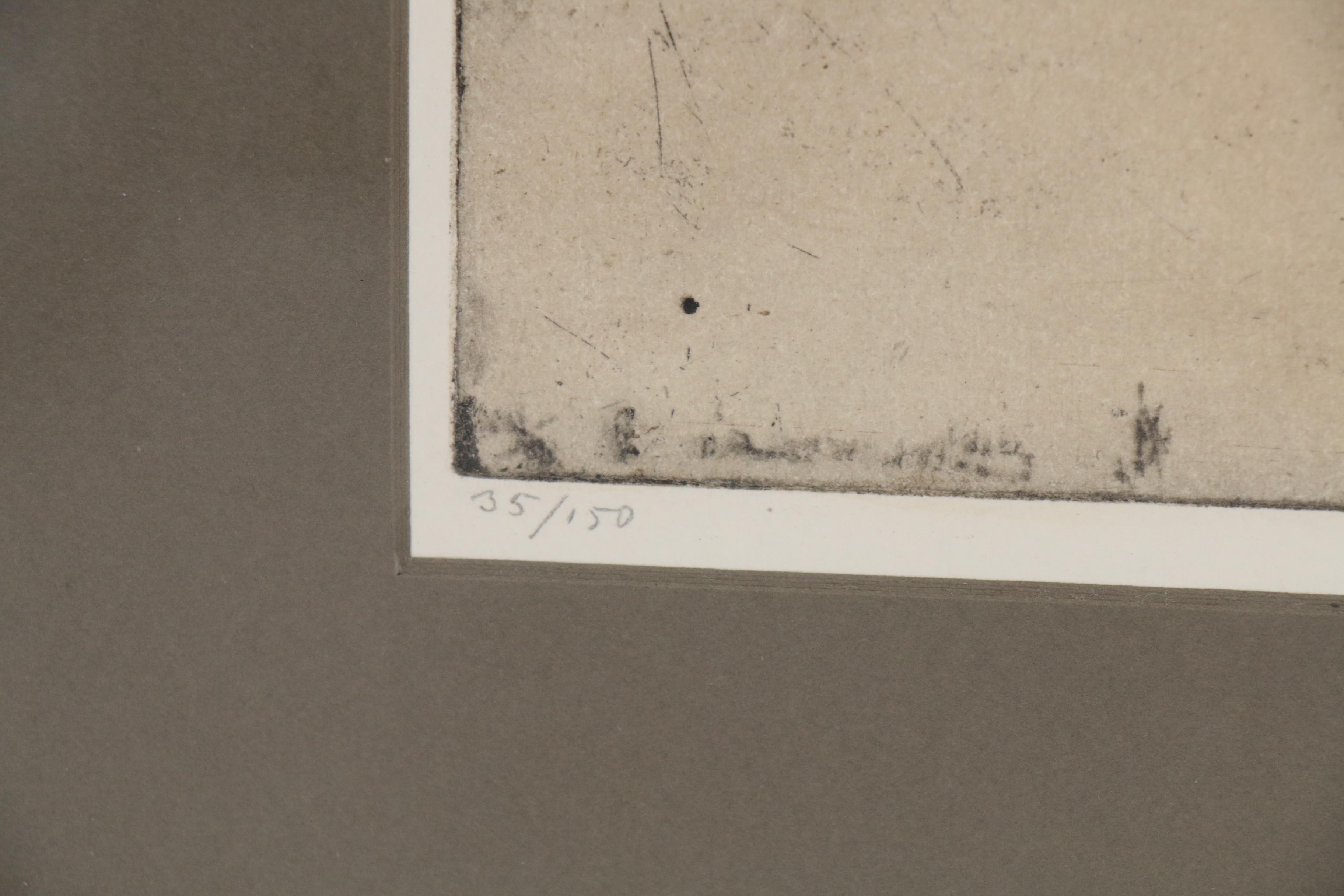 Luigi Kasimir Etching of London, circa 1925