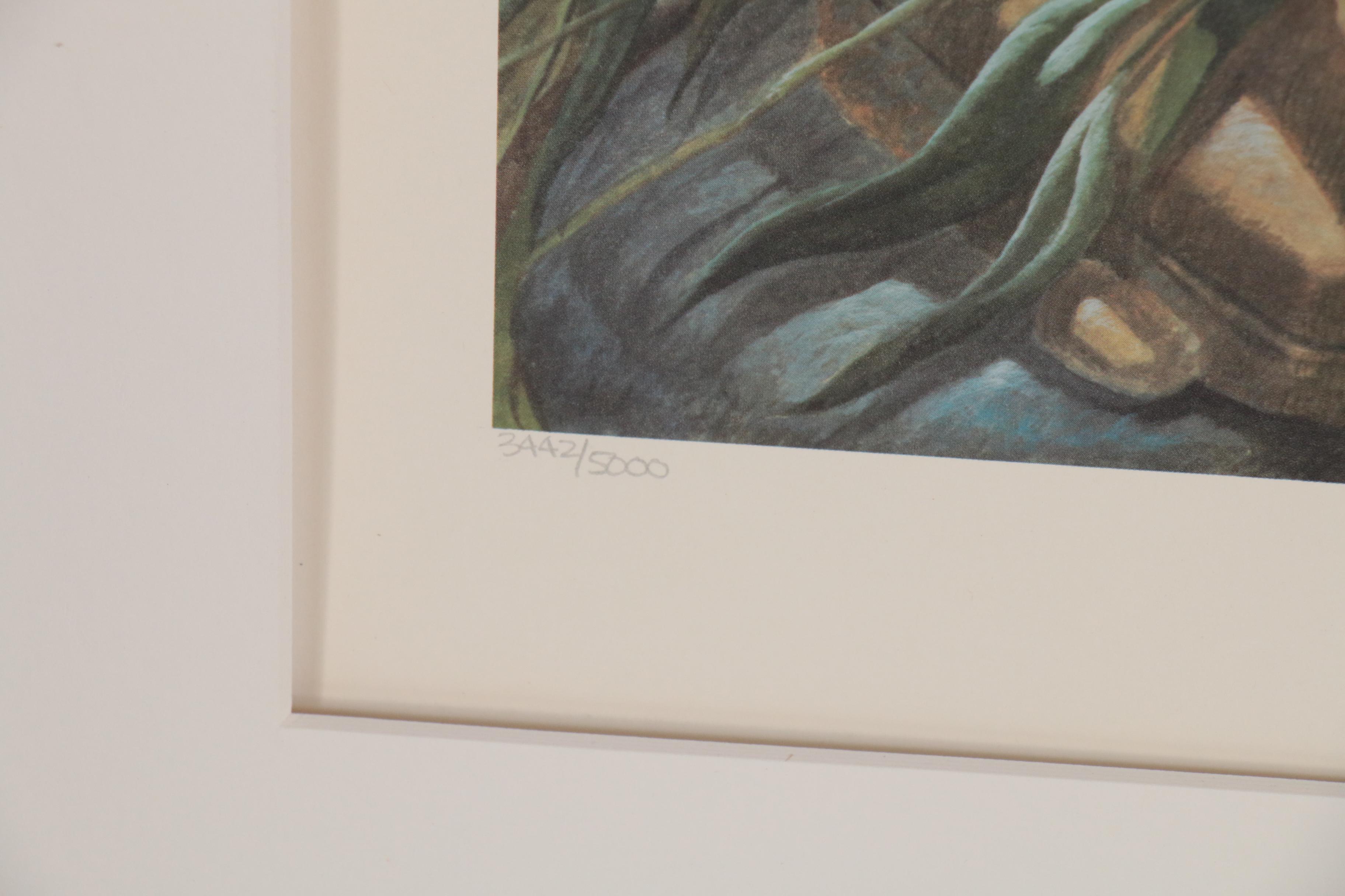 John Ruthven Offset Lithograph "Giant Pandas"