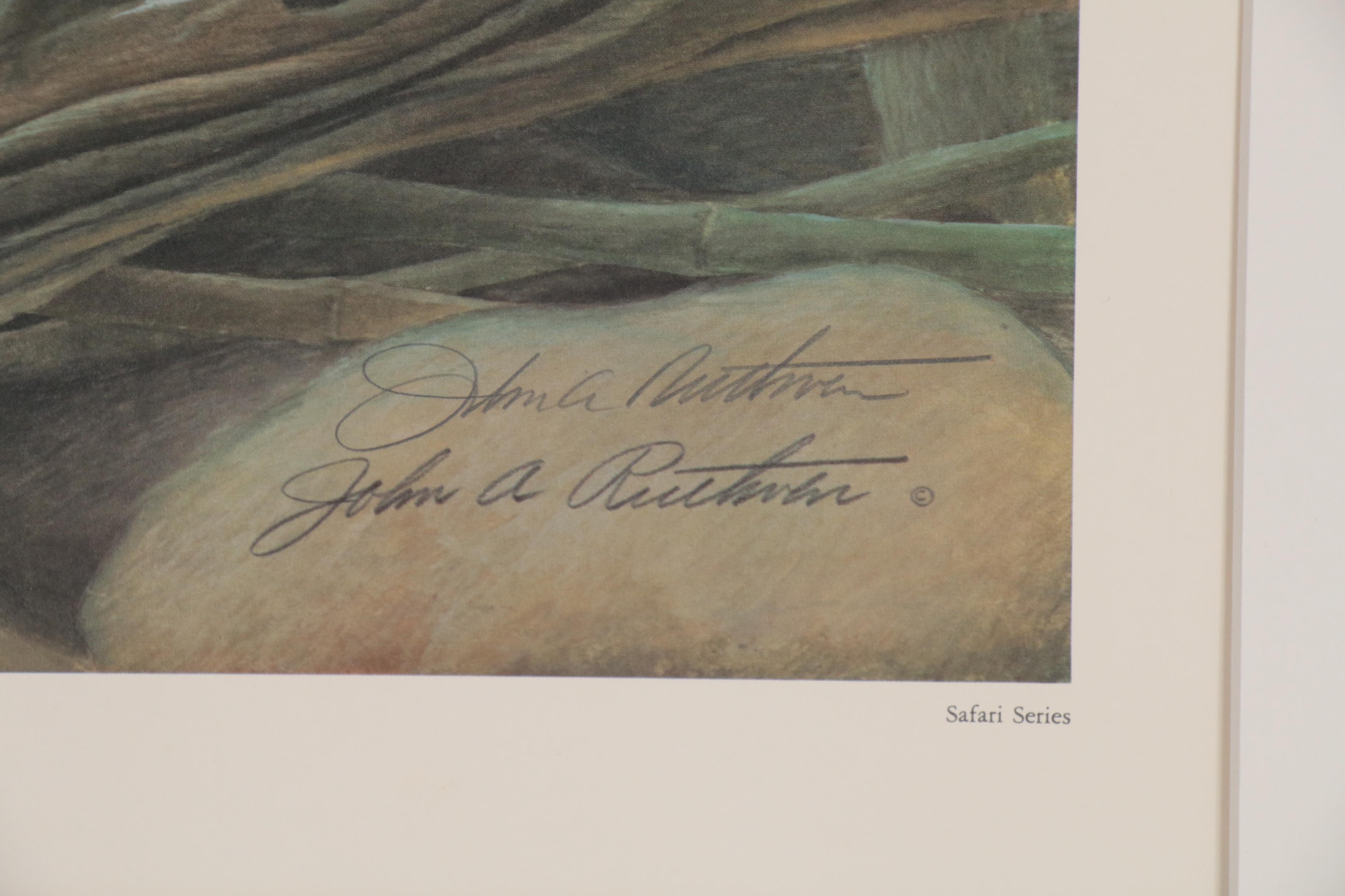 John Ruthven Offset Lithograph "Giant Pandas"