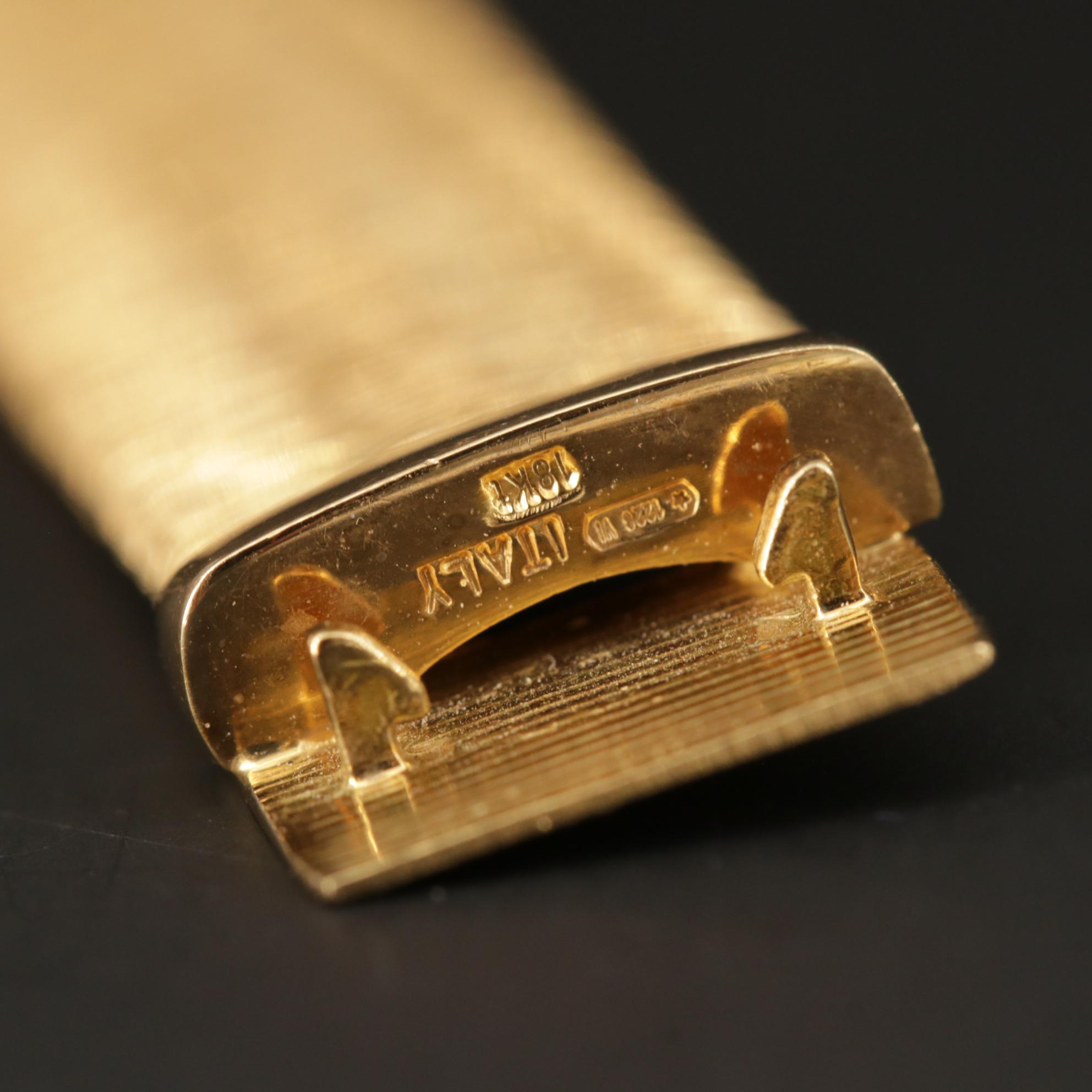 Roberto Coin "Silk Weave" 18K Diamond Bracelet