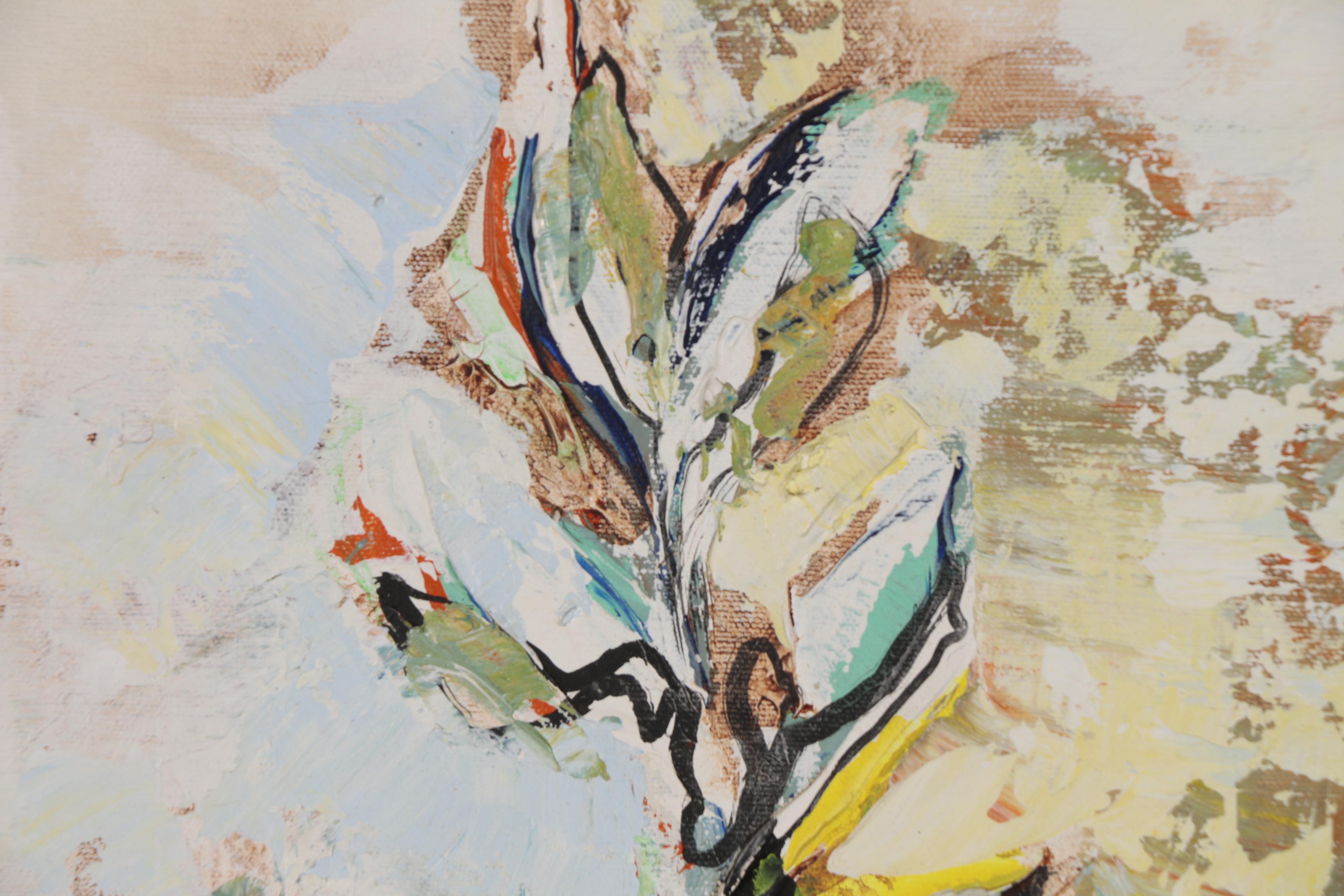 John Walter Grimes Abstract Acrylic Painting "Grapefruit Tree", 1977