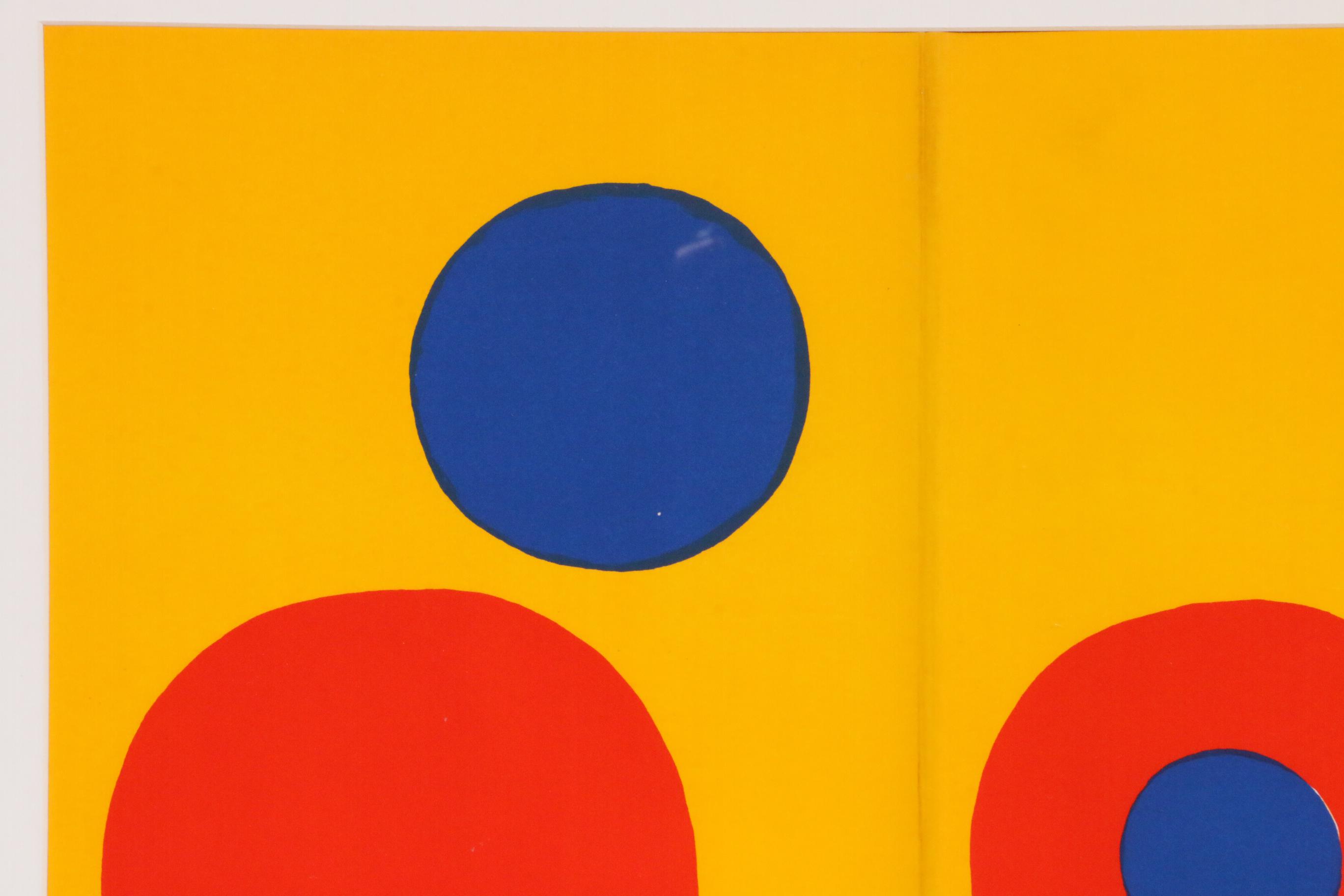 Alexander Calder Double-Page Color Lithograph for "Derrière le Miroir," 1973