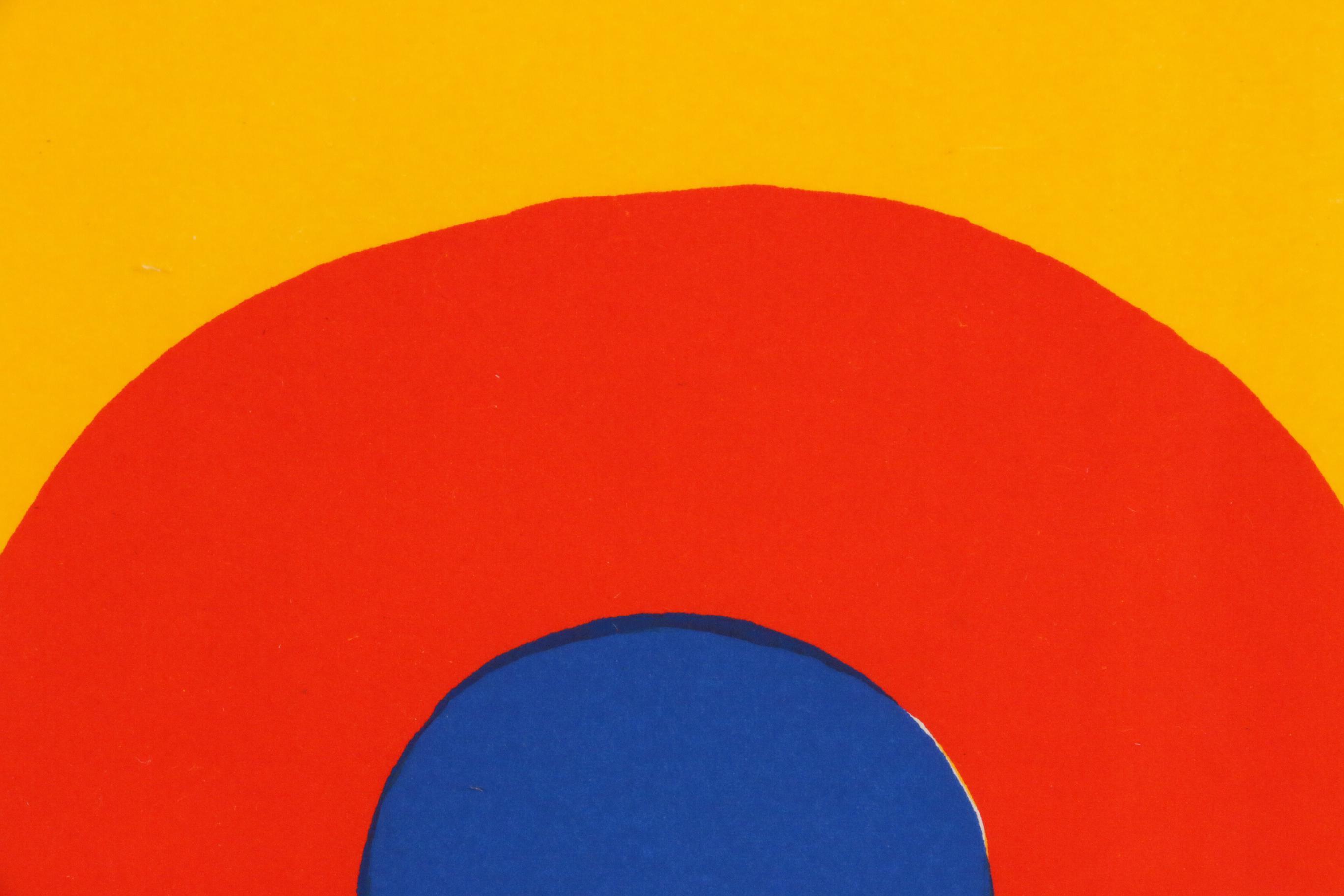 Alexander Calder Double-Page Color Lithograph for "Derrière le Miroir," 1973