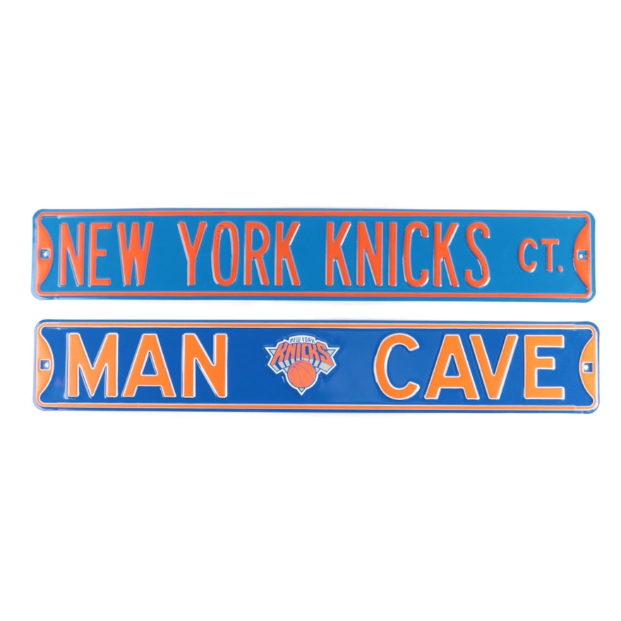 New York Knicks NBA Metal Wall Signs, Contemporary