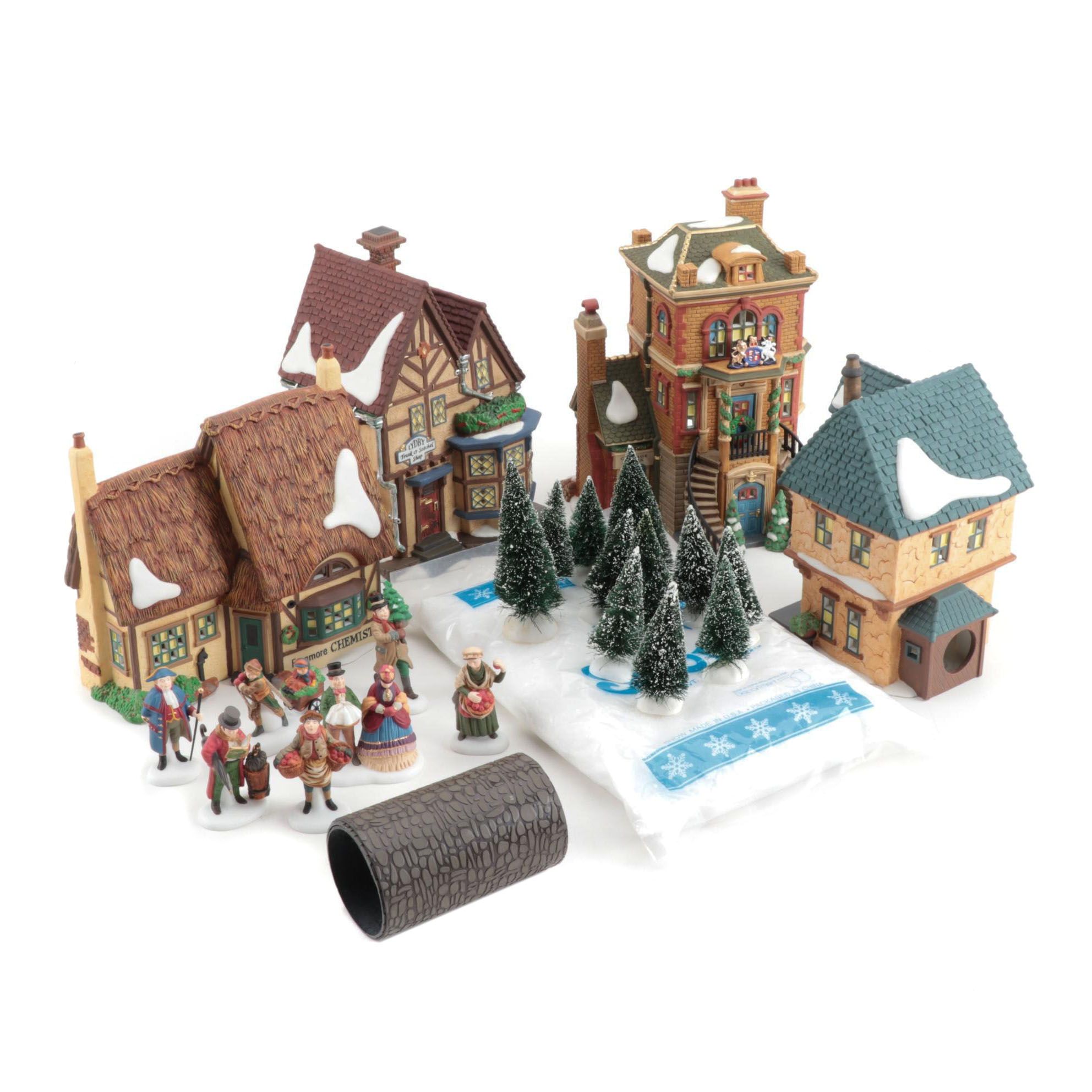 Department 56 "Dickens' Village" Series "Manchester Square" Set