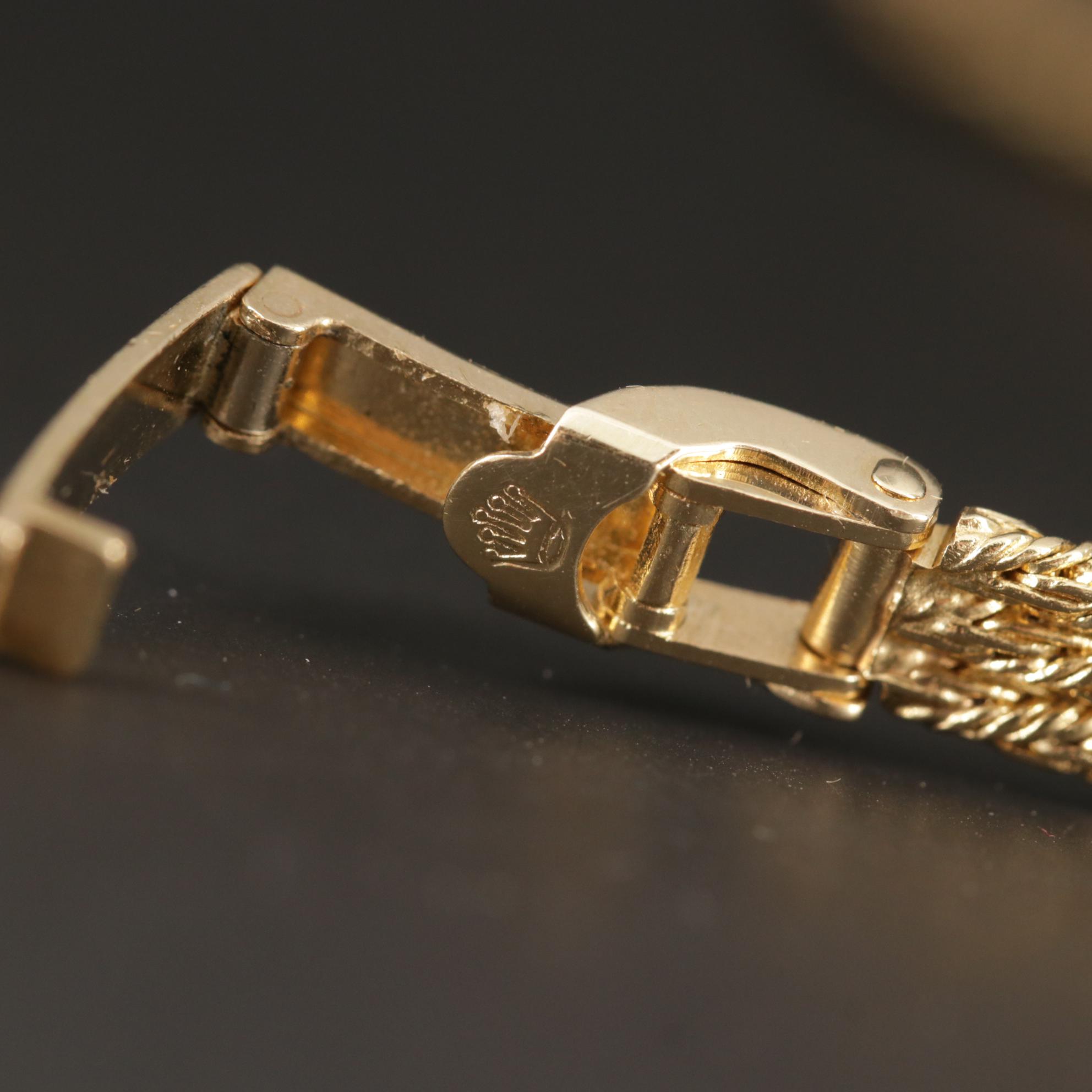 Vintage Rolex 14K Yellow Gold Stem Wind Cocktail Watch