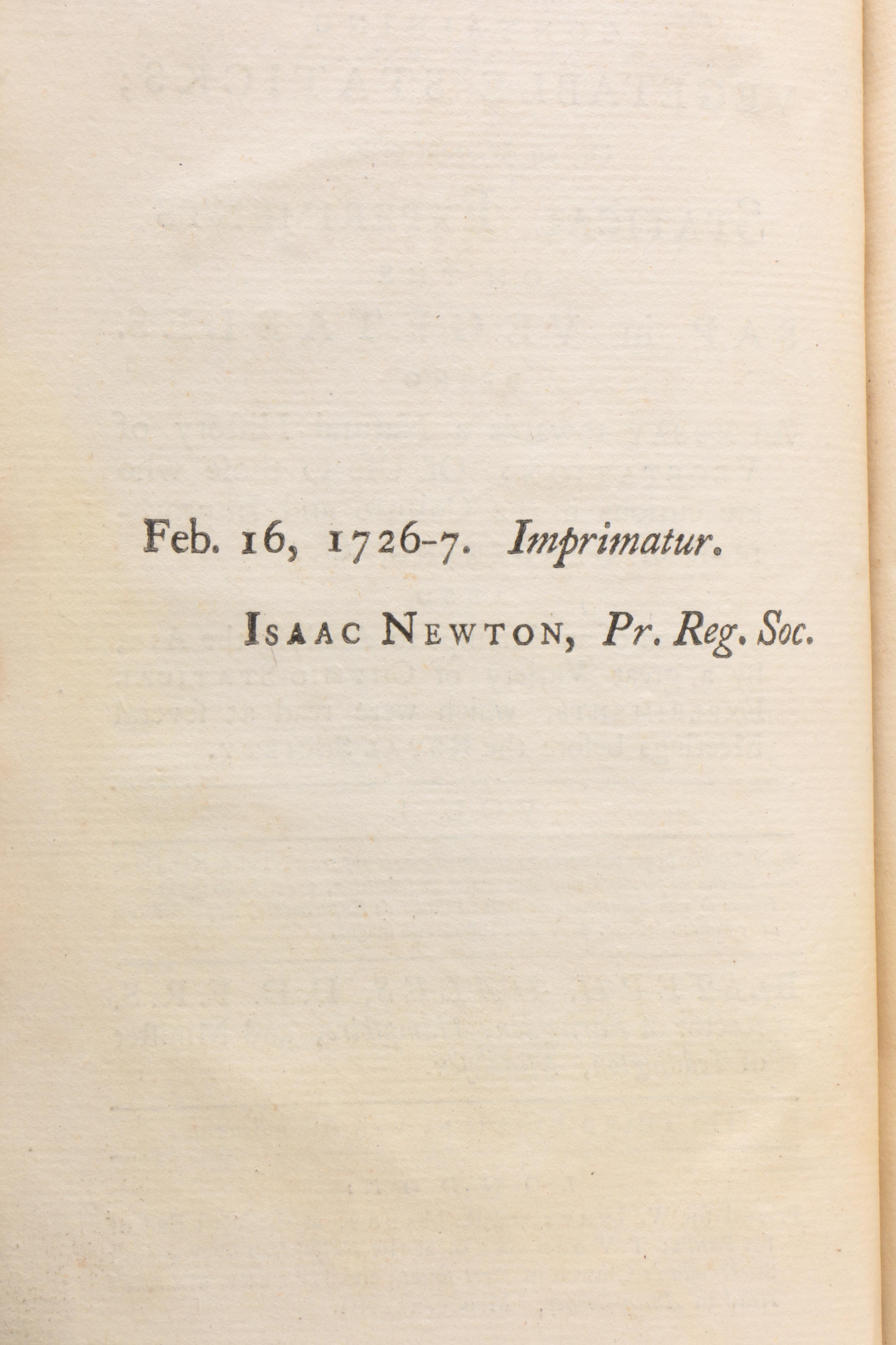 Two-Volume "Statical Essays" Third Edition by Stephen Hales, 1738–1740