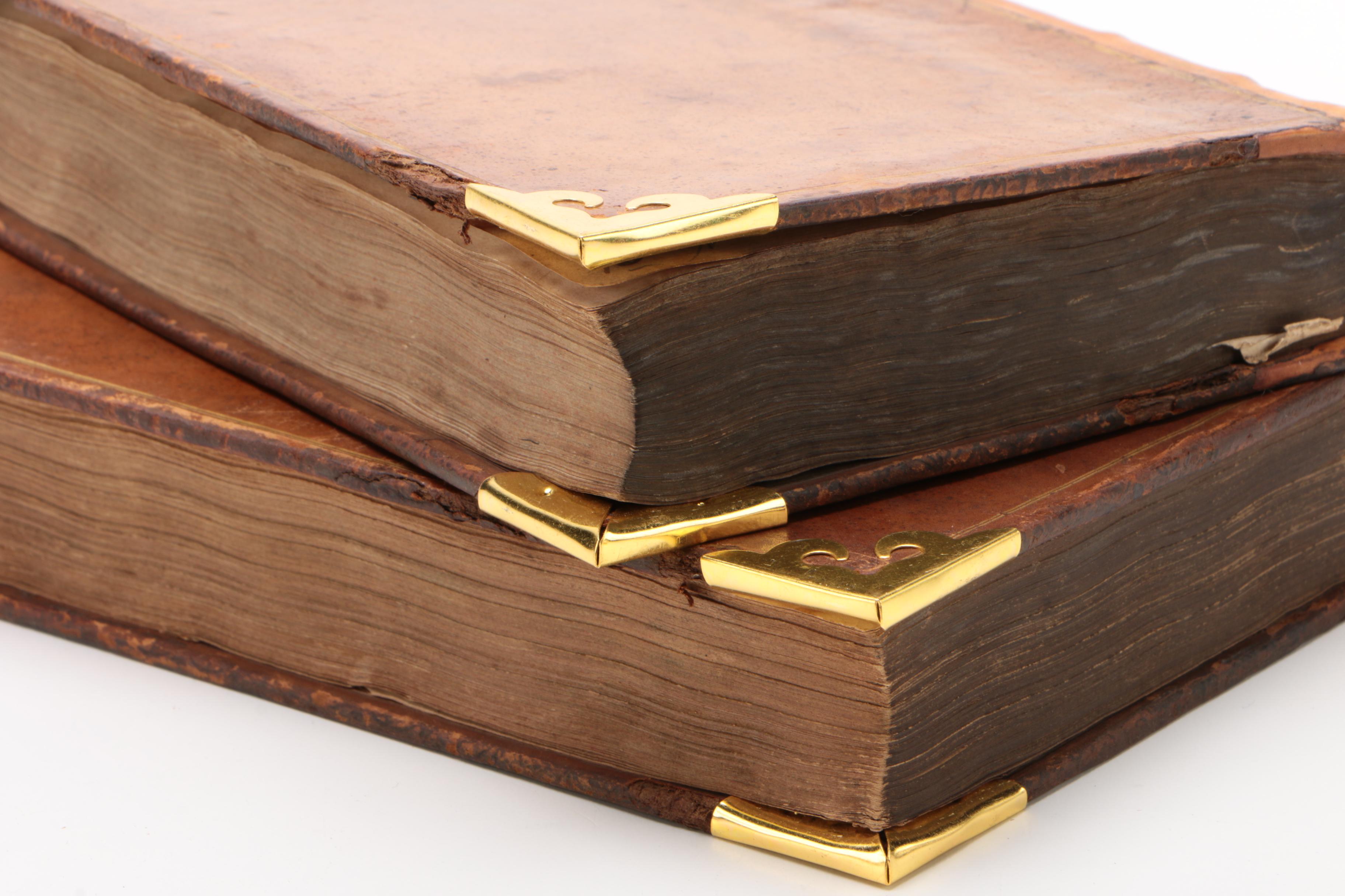 Two-Volume "Statical Essays" Third Edition by Stephen Hales, 1738–1740