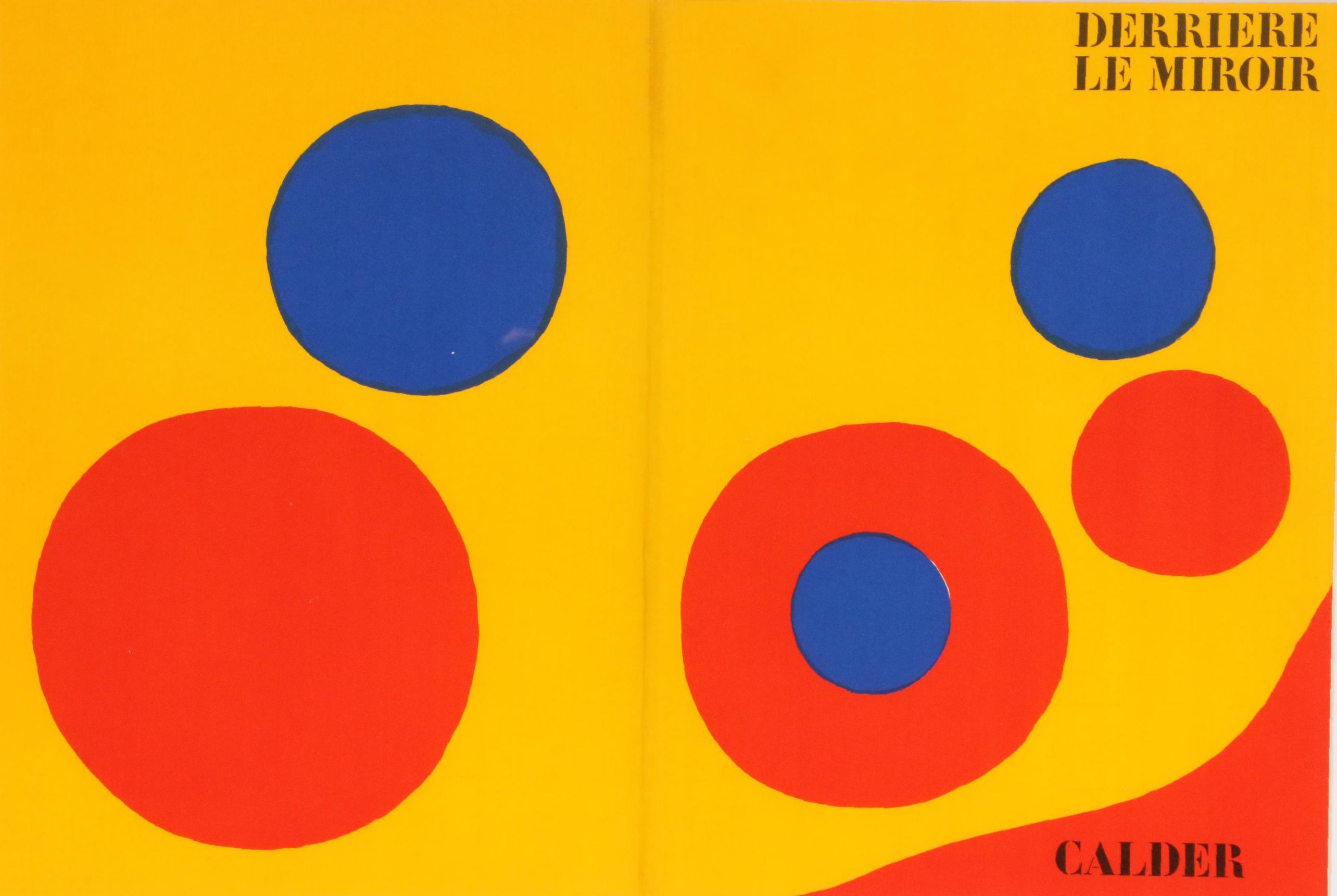 Alexander Calder Double-Page Color Lithograph for "Derrière le Miroir," 1973