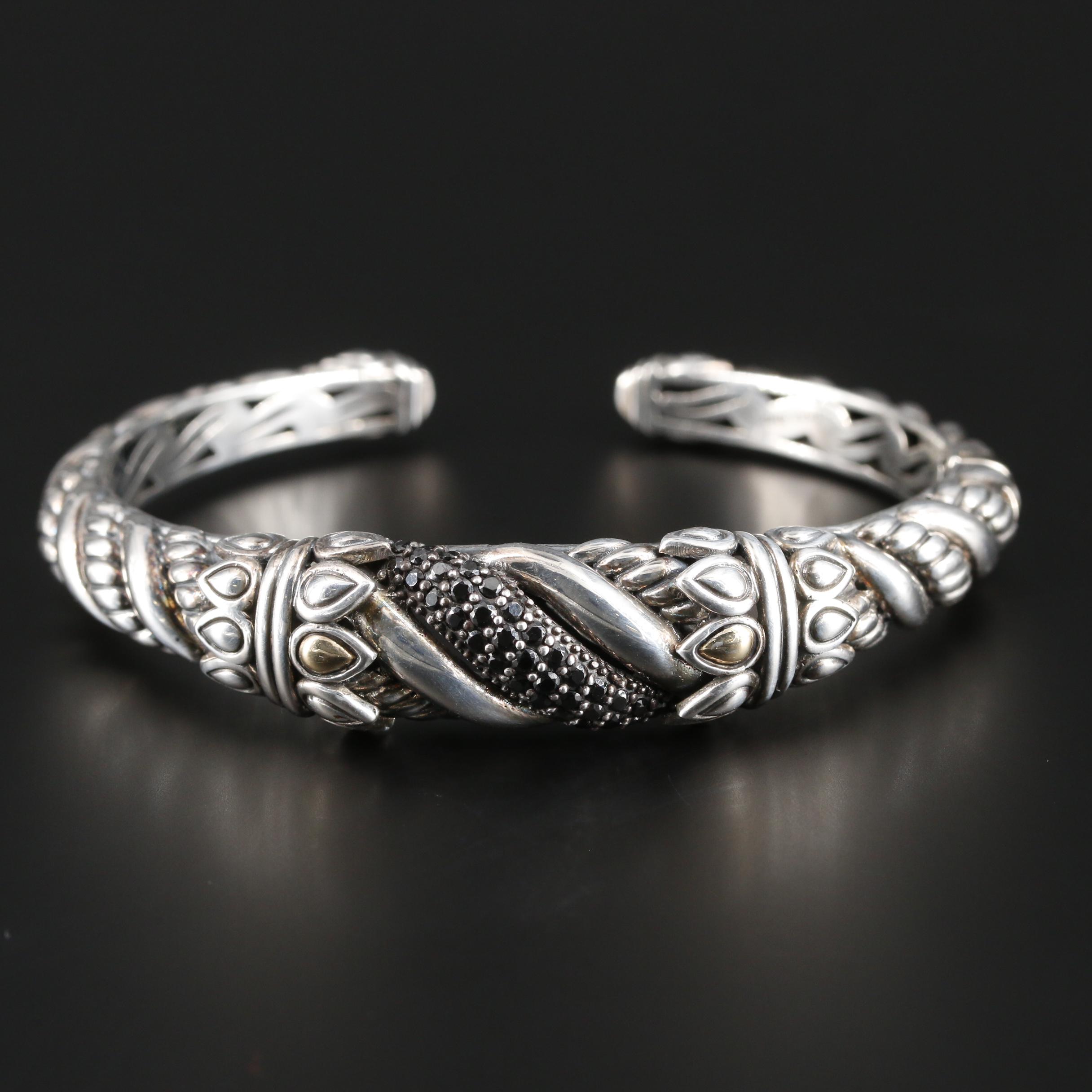 JAI By John Hardy Sterling Silver Gemstone Cuff Bracelet With 14K Gold Accents