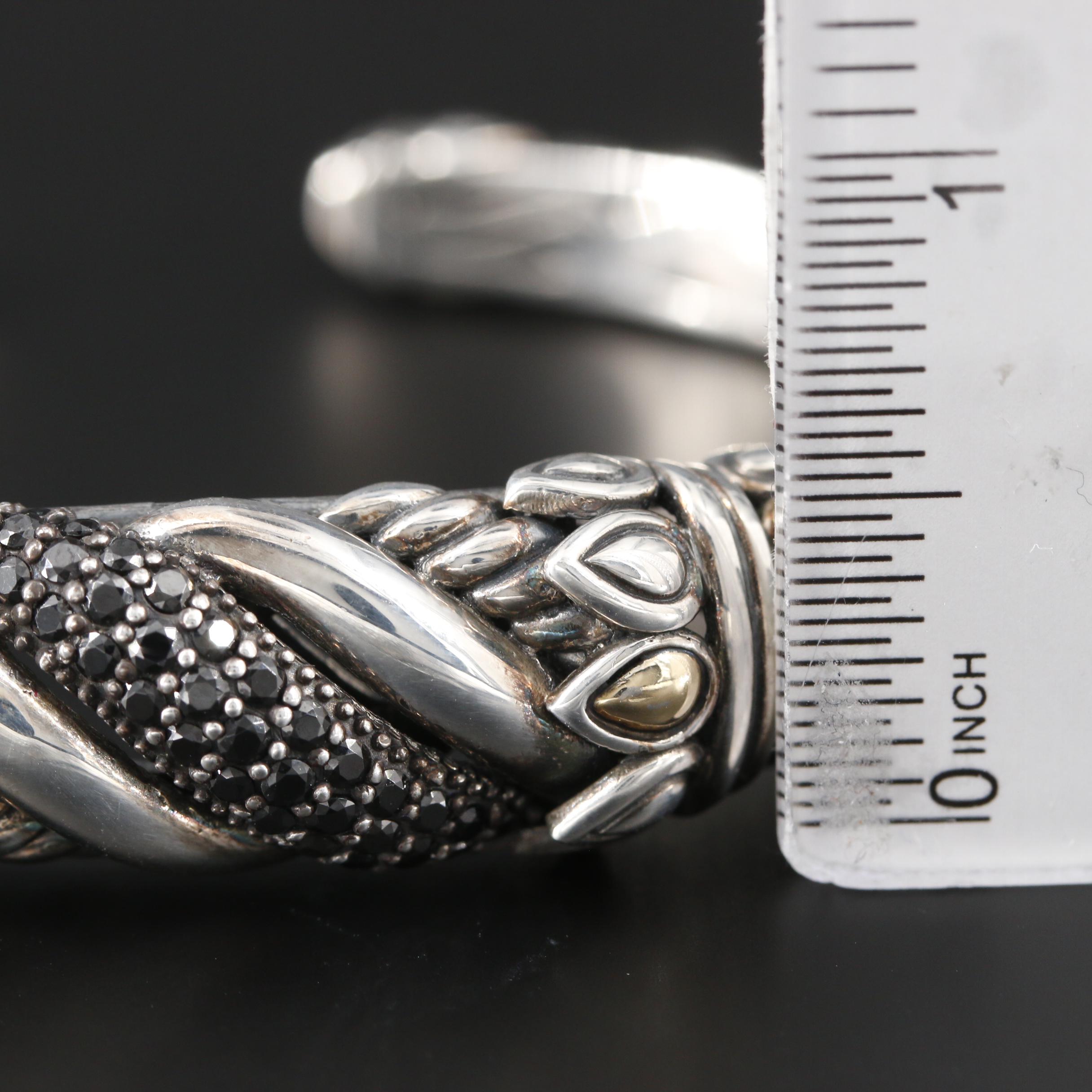 JAI By John Hardy Sterling Silver Gemstone Cuff Bracelet With 14K Gold Accents