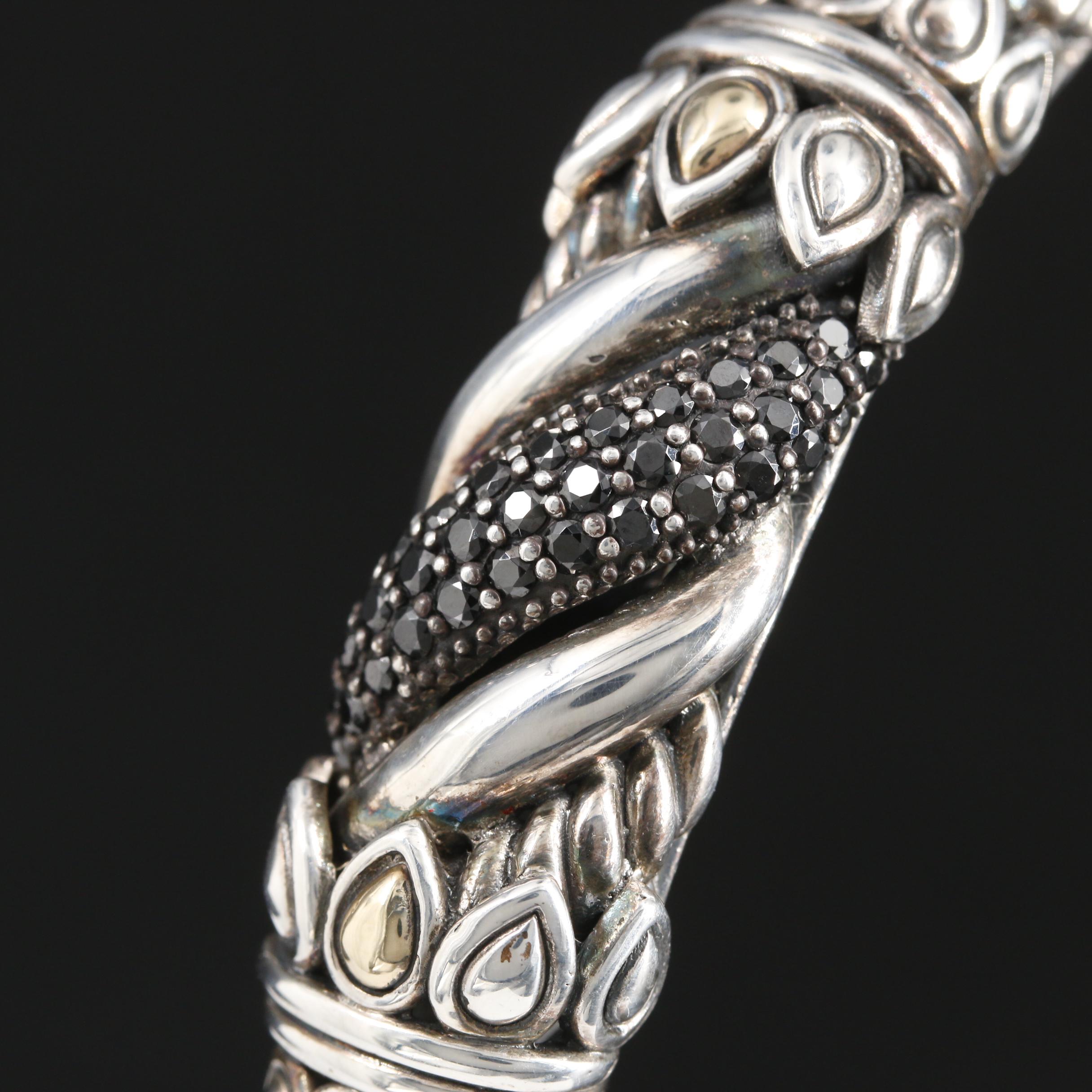 JAI By John Hardy Sterling Silver Gemstone Cuff Bracelet With 14K Gold Accents