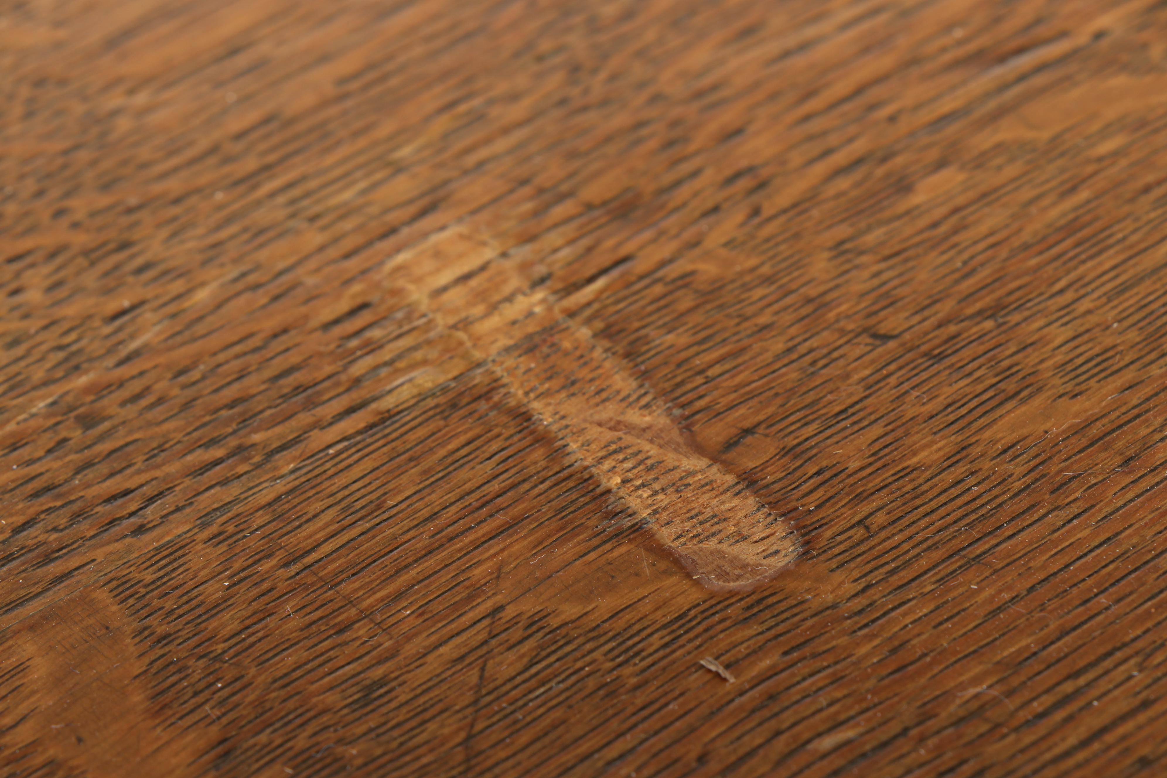 Antique Oak Bank Teller Table