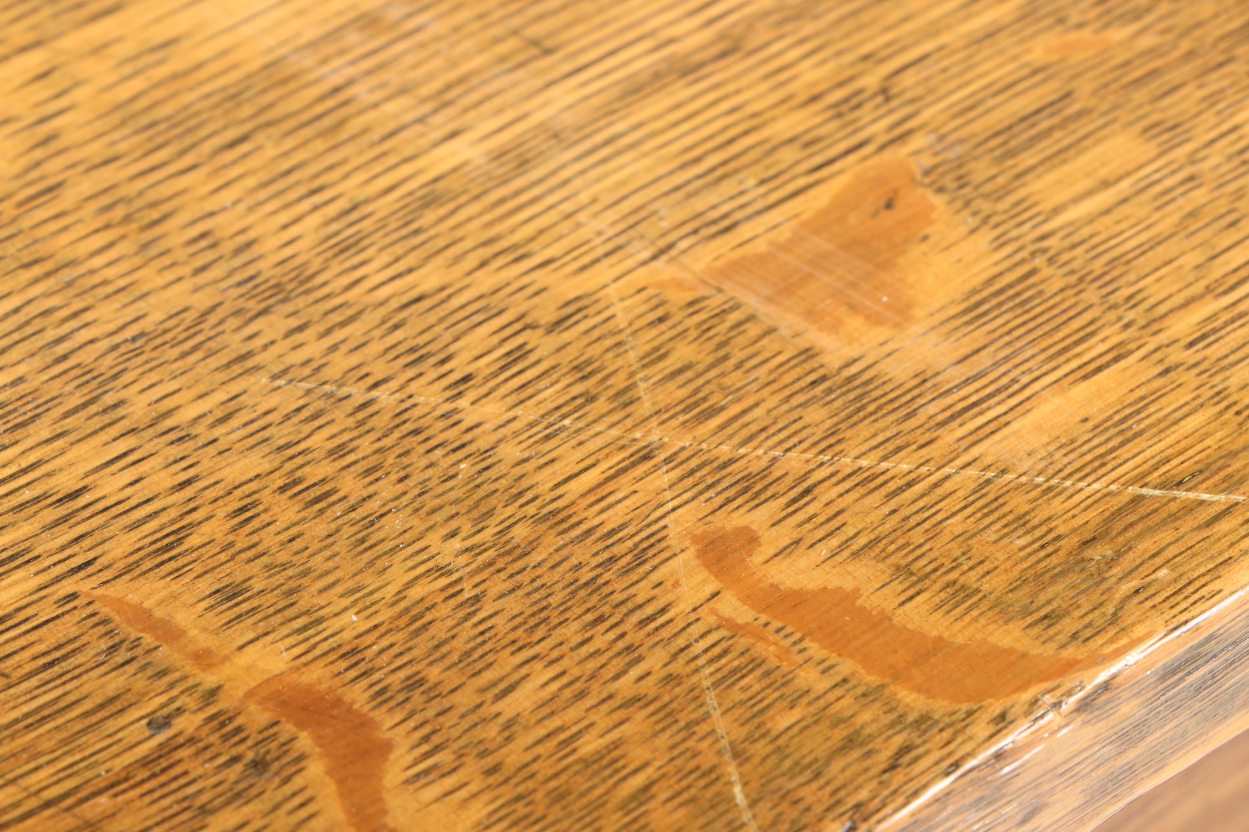 Antique Oak Bank Teller Table