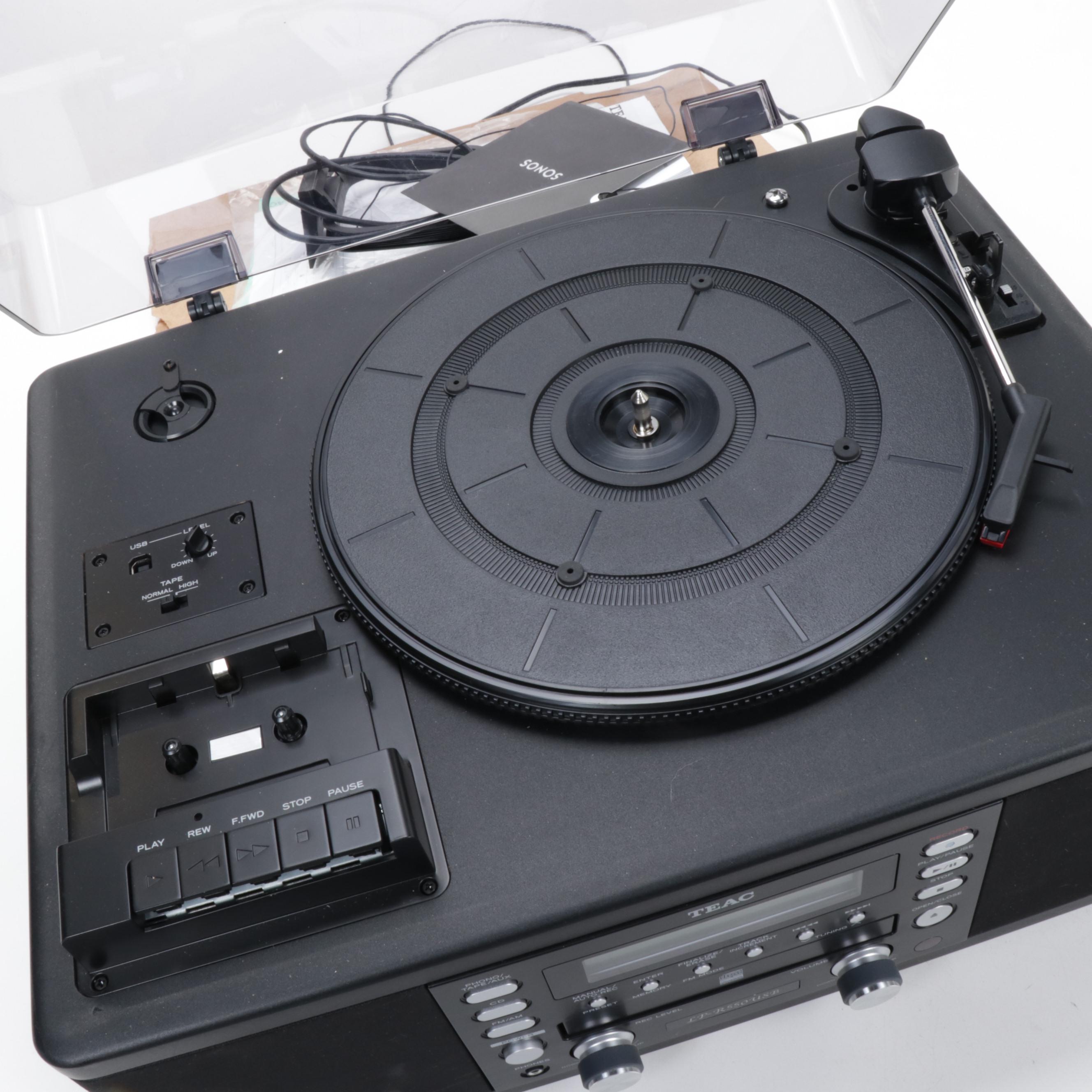 Teac LP-R550USB CD Recorder with Turntable and Cassette Player