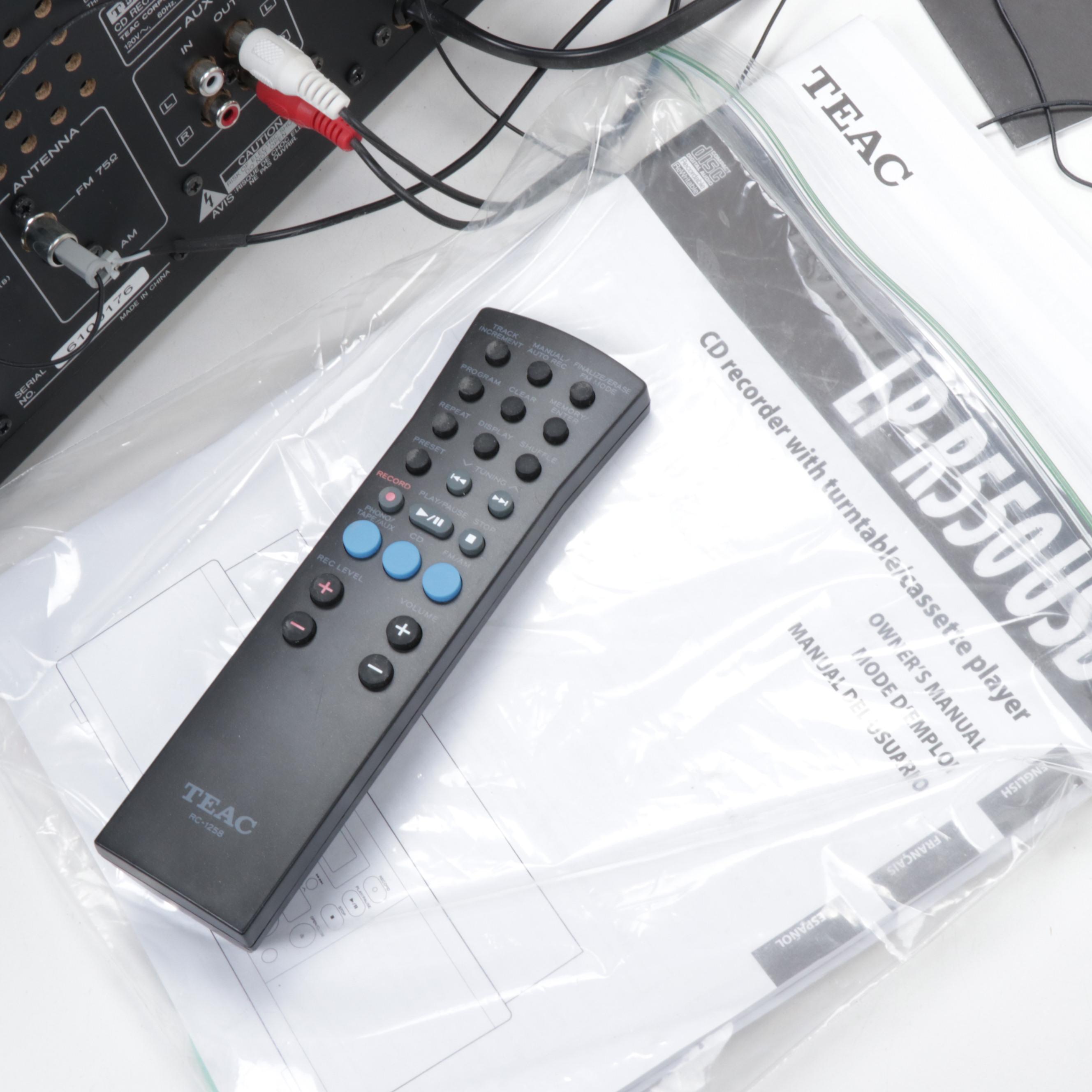 Teac LP-R550USB CD Recorder with Turntable and Cassette Player