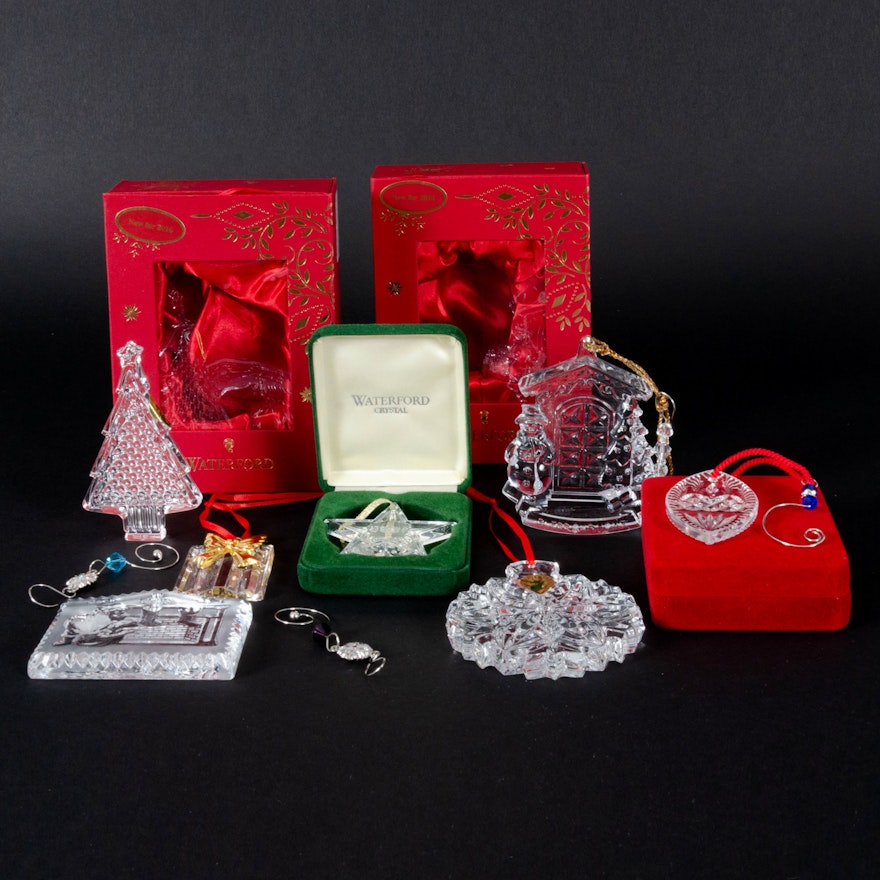 Waterford Crystal "Bless Our Home" and Other Holiday Ornaments