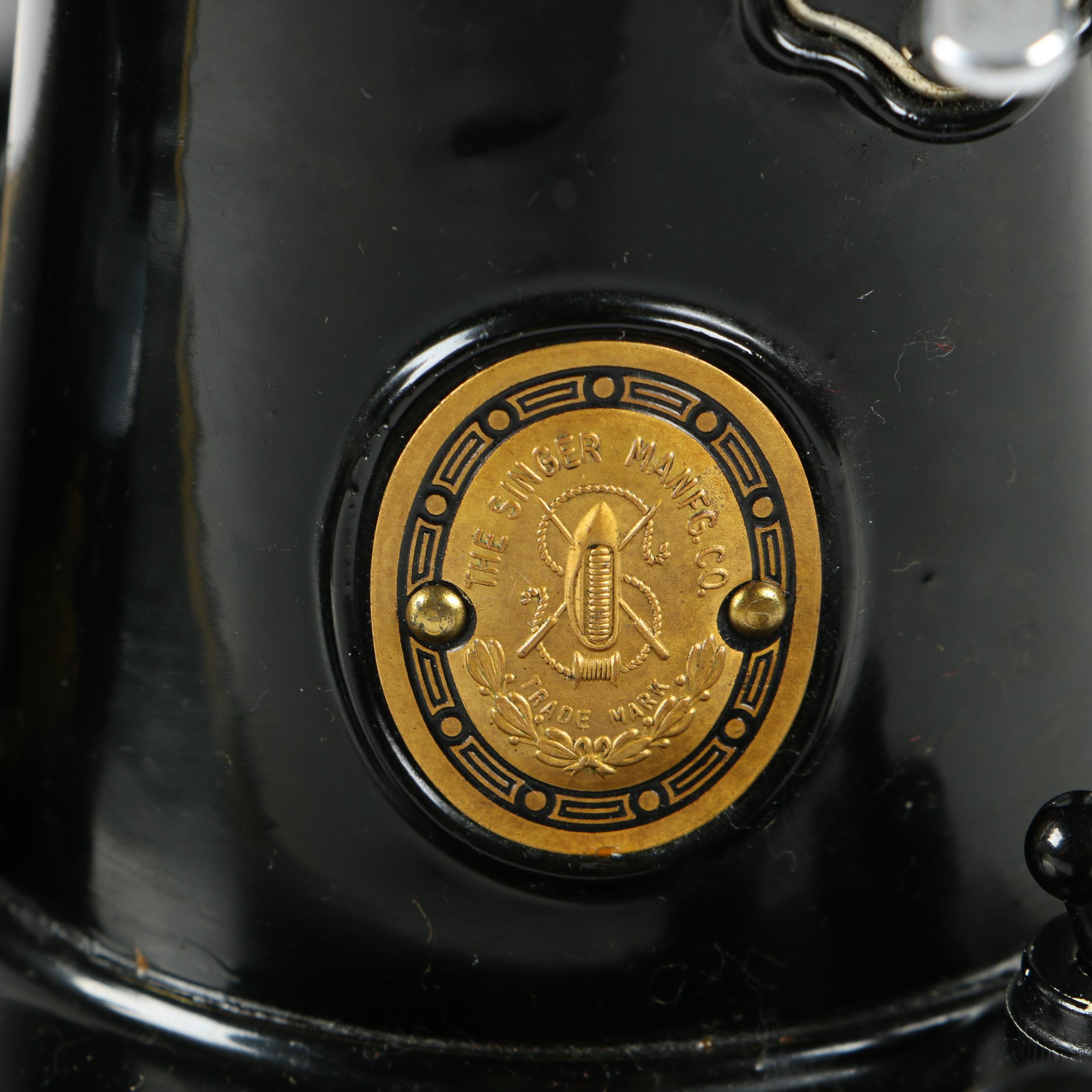 Singer Featherweight 221 Electric Sewing Machine with Case, AL Series, 1952