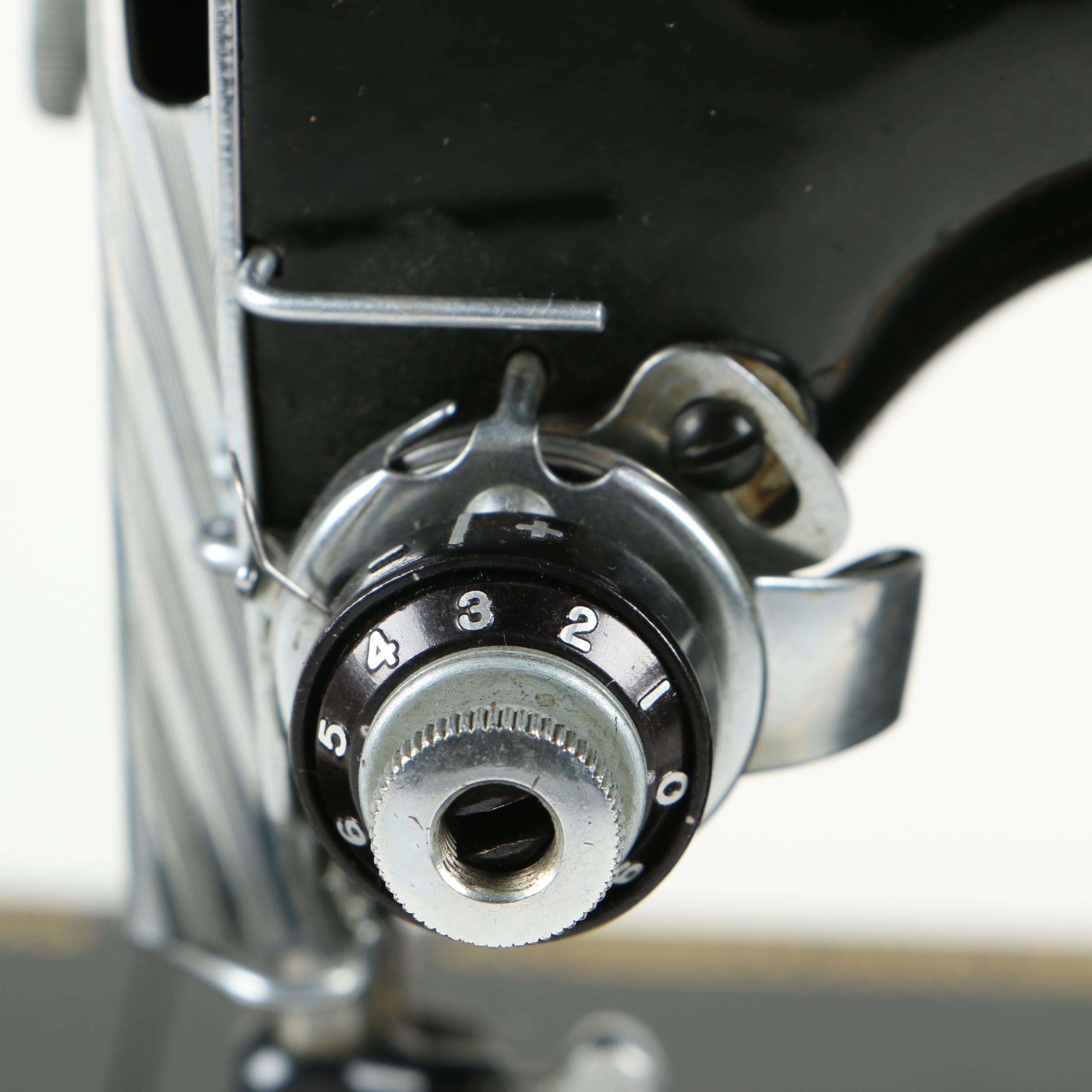 Singer Featherweight 221 Electric Sewing Machine with Case, AL Series, 1952