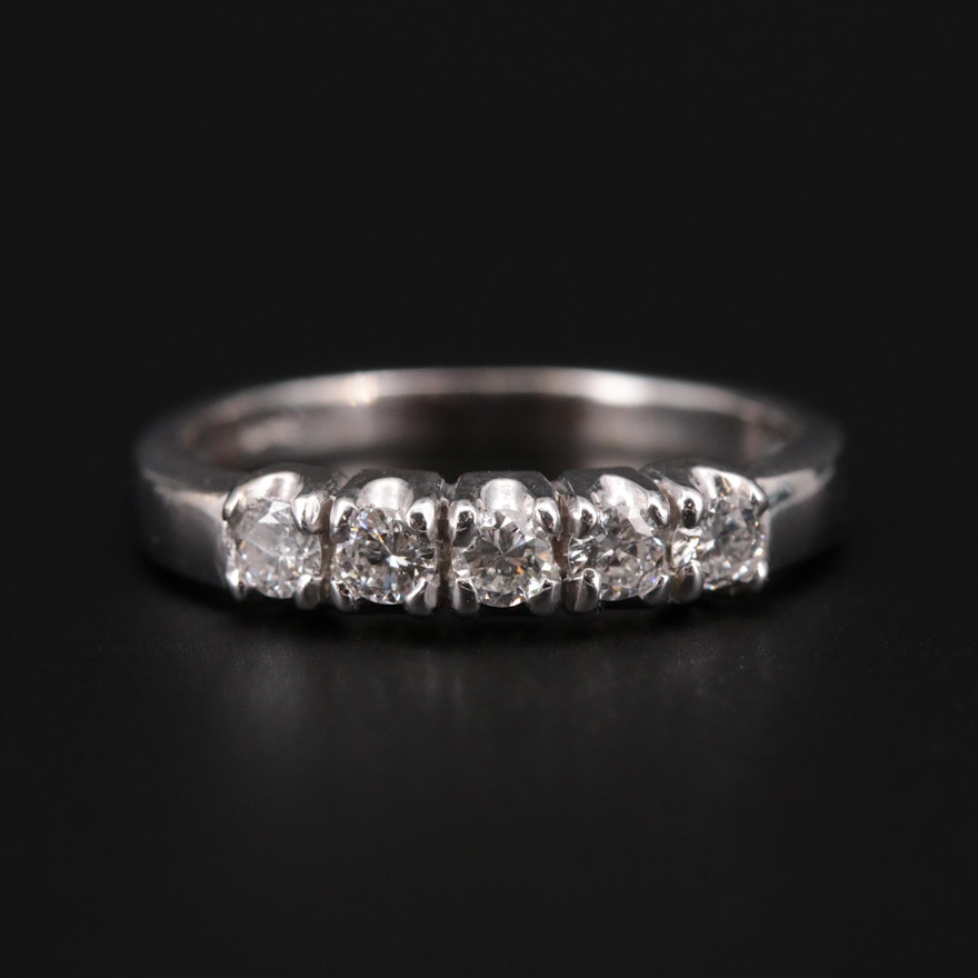 14K White Gold Diamond Ring