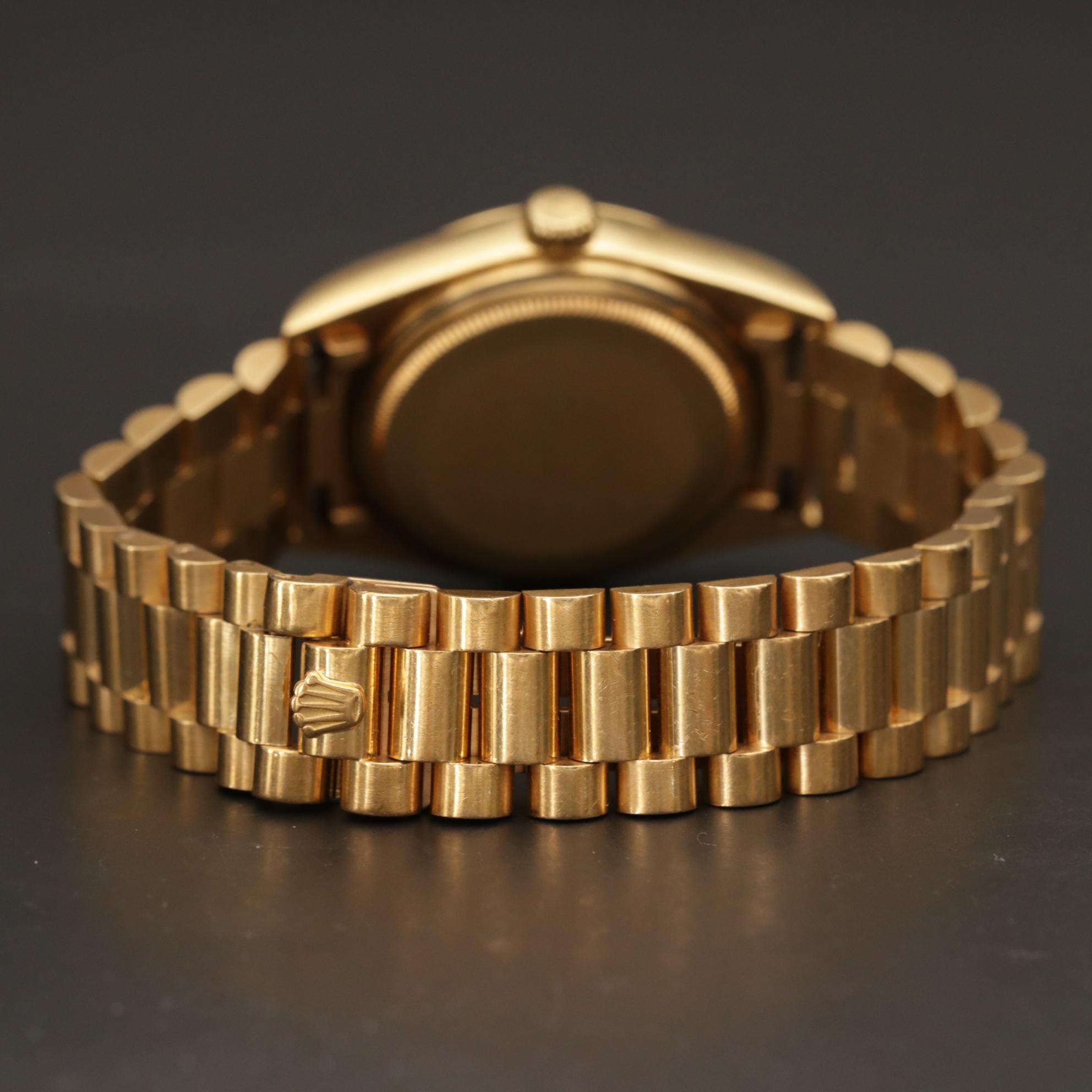 Rolex 18K Yellow Gold  Day - Date 18038 Automatic Watch, 1980