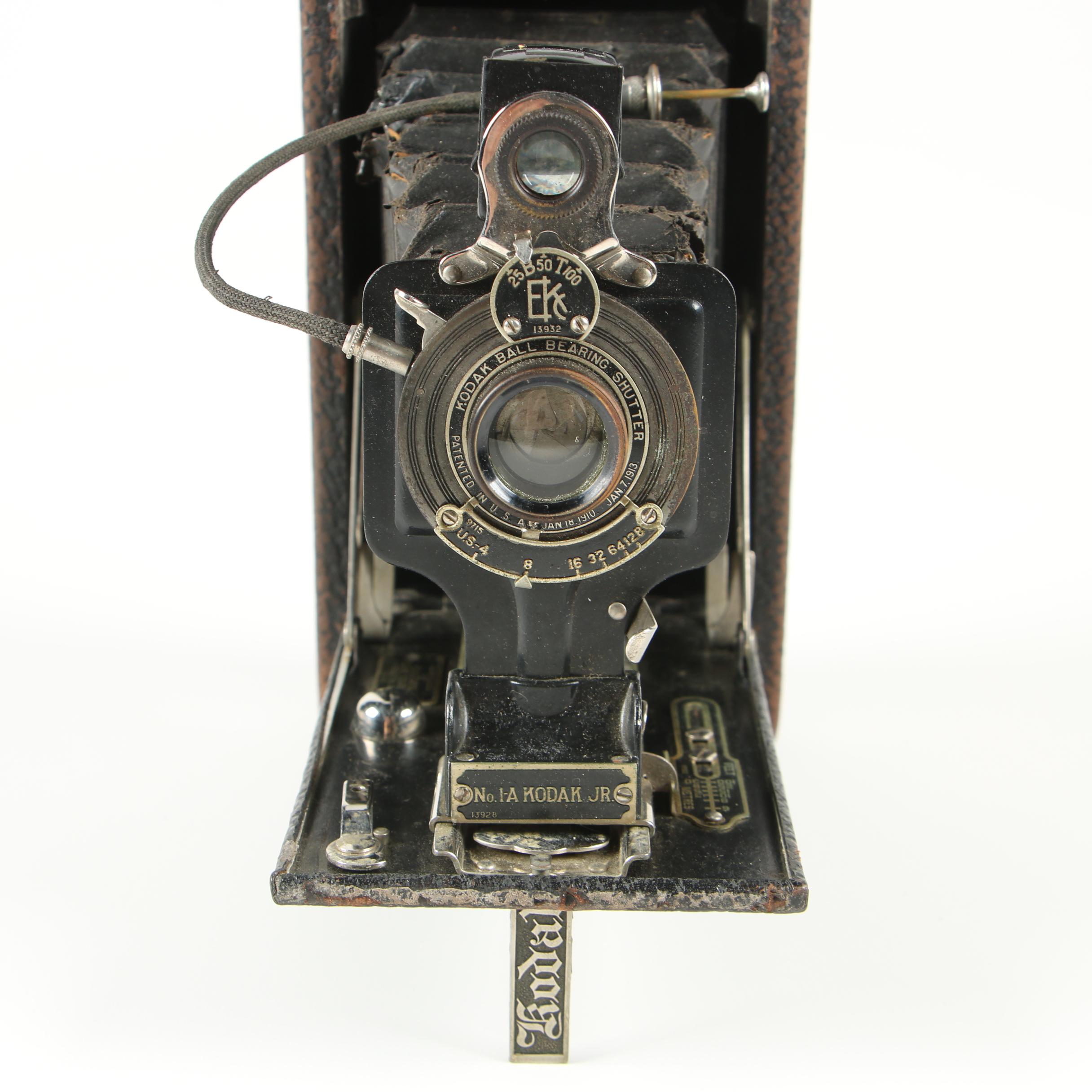 Polaroid Land Camera Speedliner 95B and Kodak 1A Autographic Jr. Camera