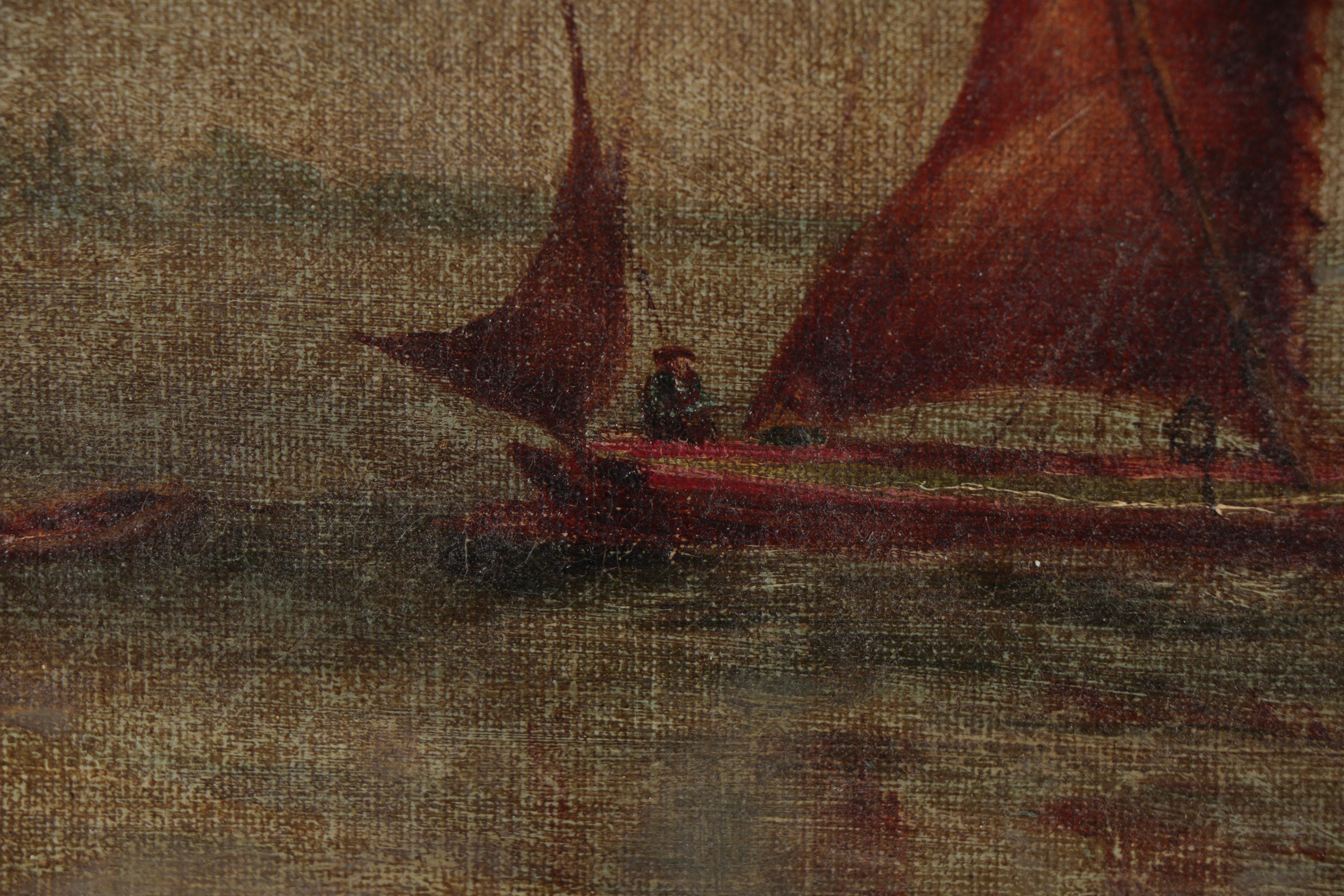 Nautical Oil Painting, Late 19th Century