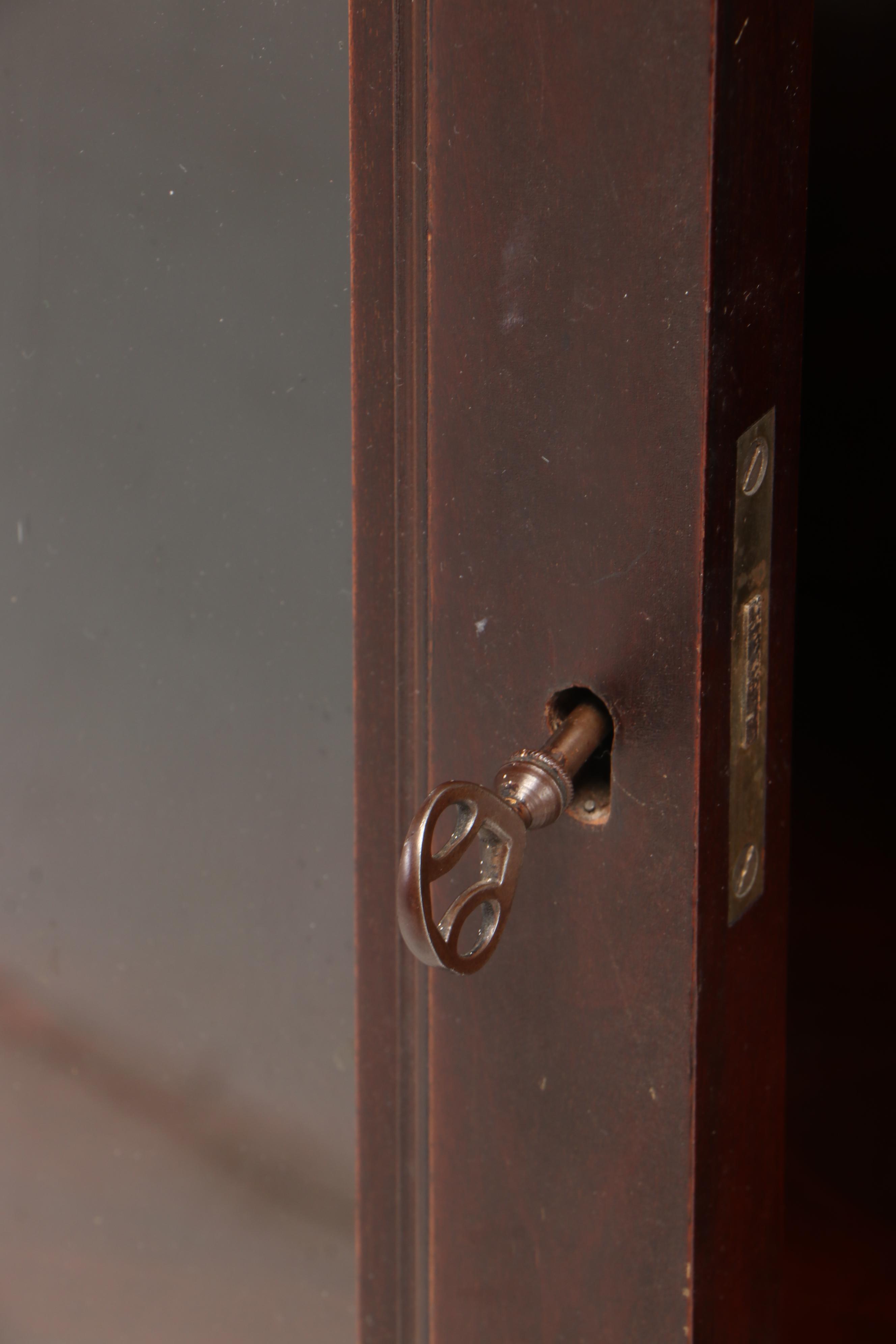 Royal Furniture Co., Mahogany Glazed-Door Bookcase
