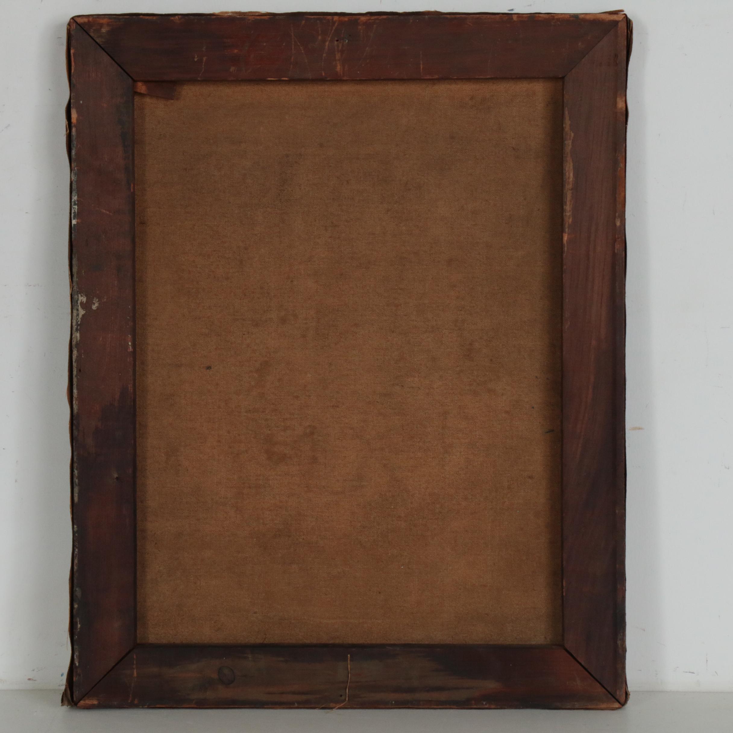 Oil Portrait Painting of Middle Eastern Royalty, 19th Century