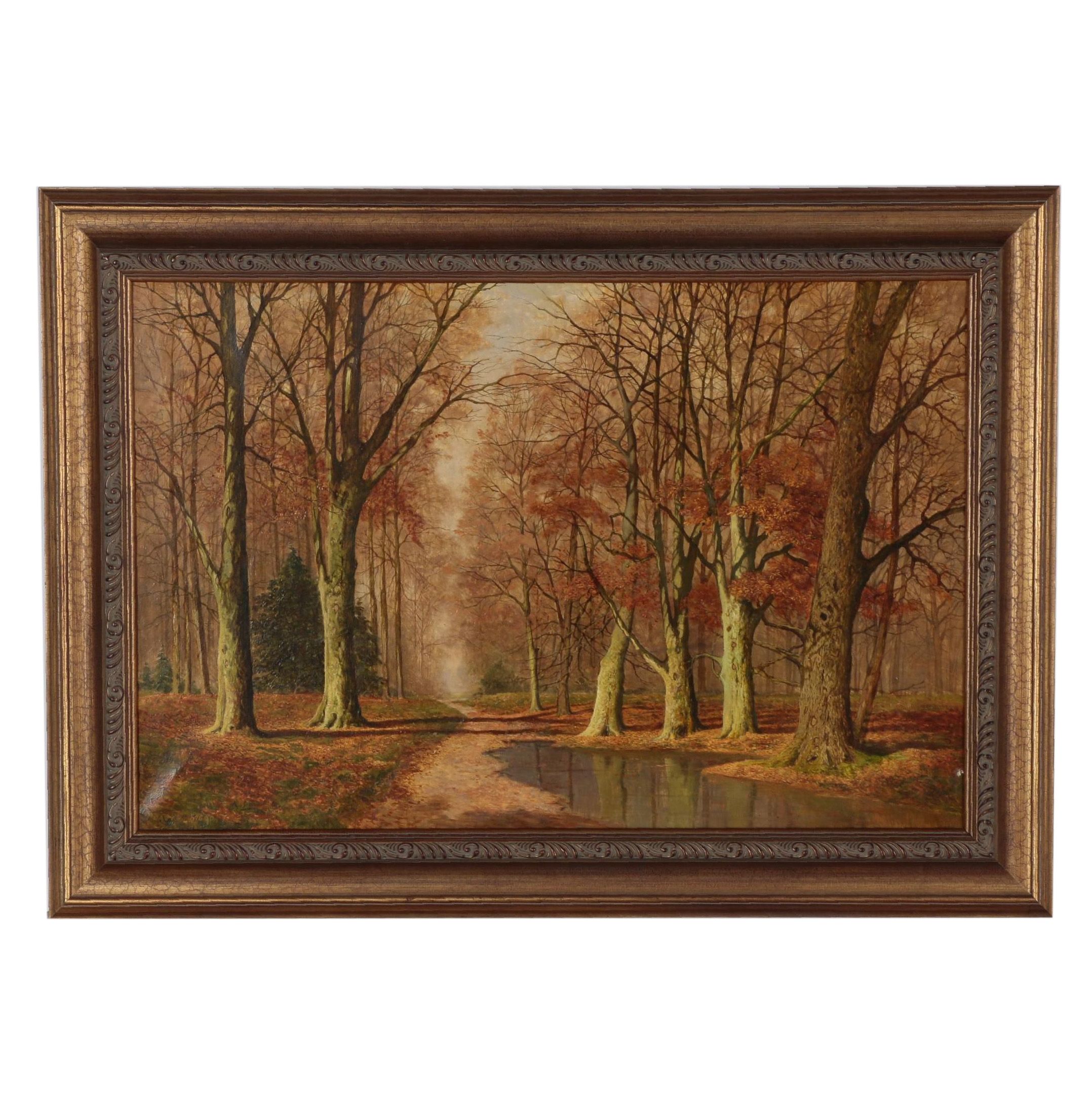 David Mead Realist Landscape Oil Painting