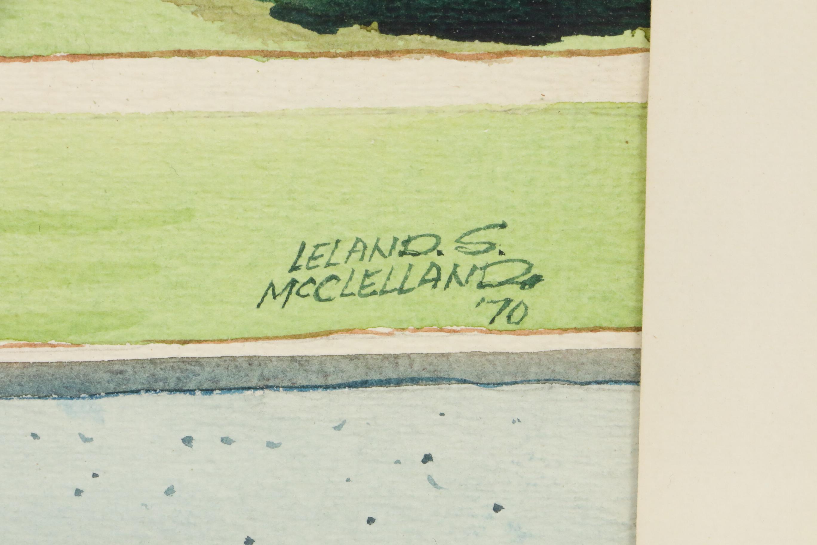 Leland S. McClelland Architectural Watercolor Painting