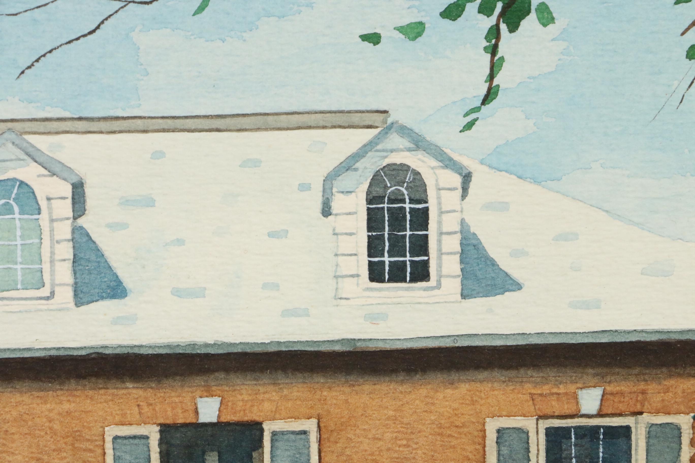 Leland S. McClelland Architectural Watercolor Painting