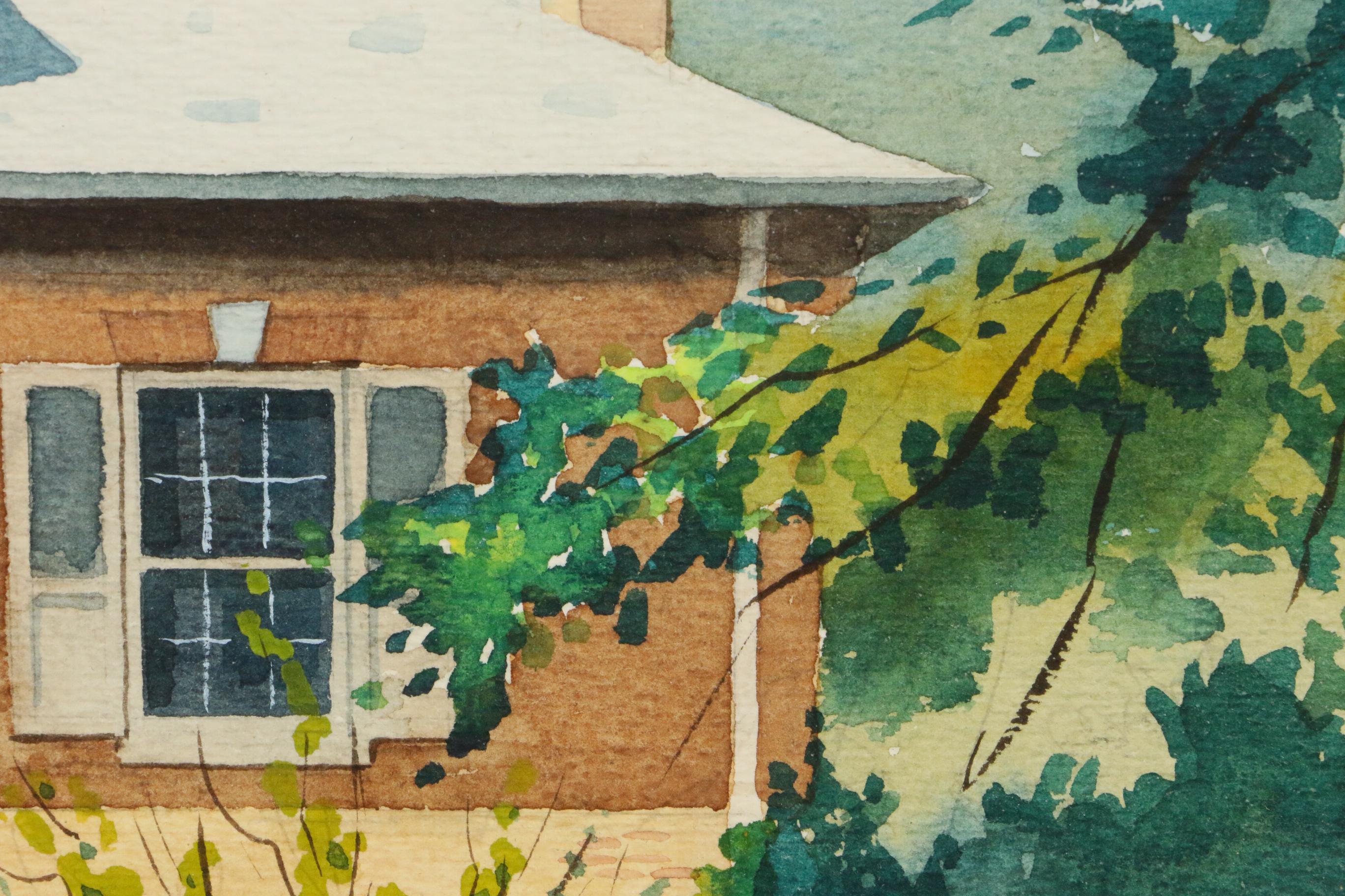 Leland S. McClelland Architectural Watercolor Painting