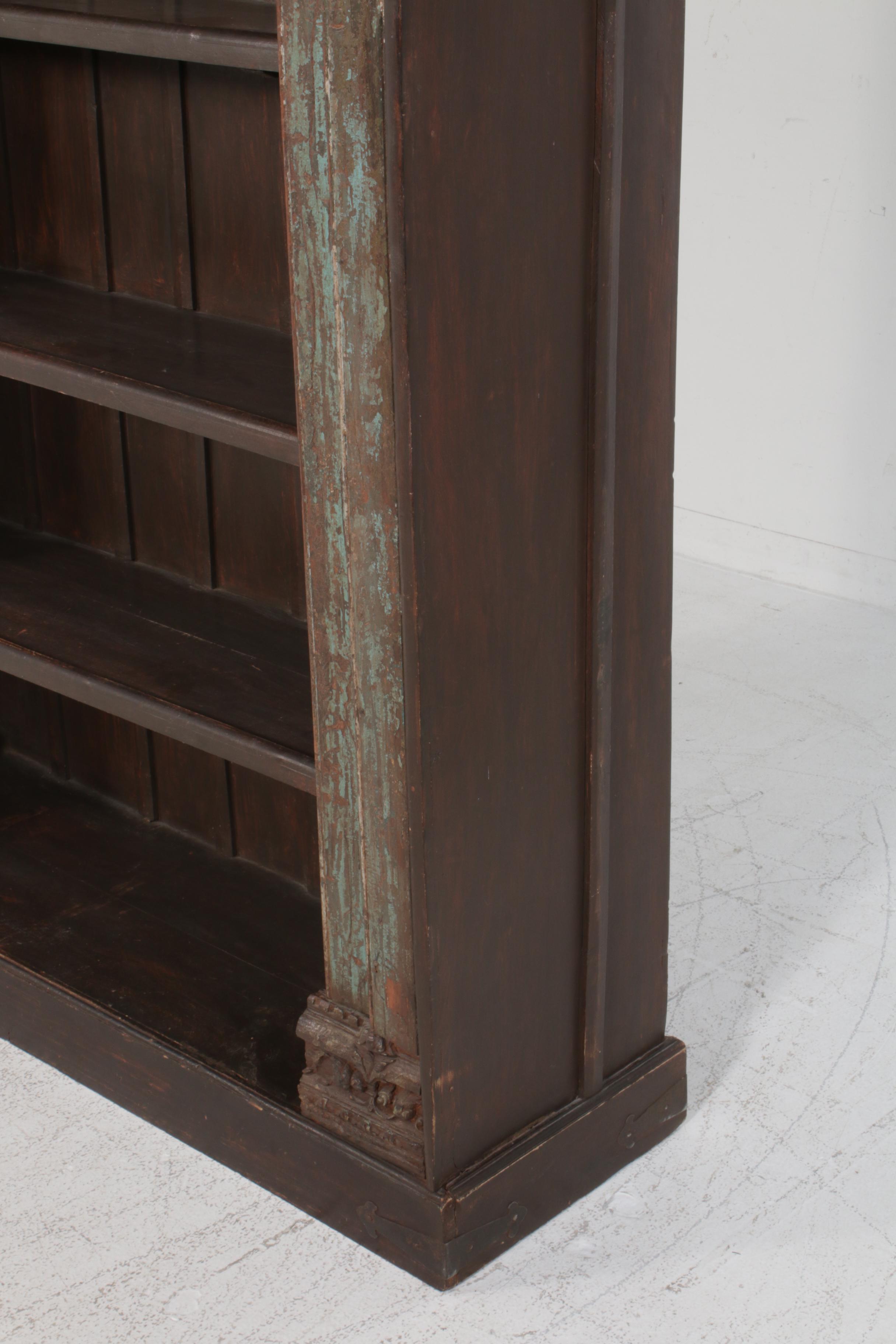 Arhaus, Indian Carved Door Frame Wooden Bookcase