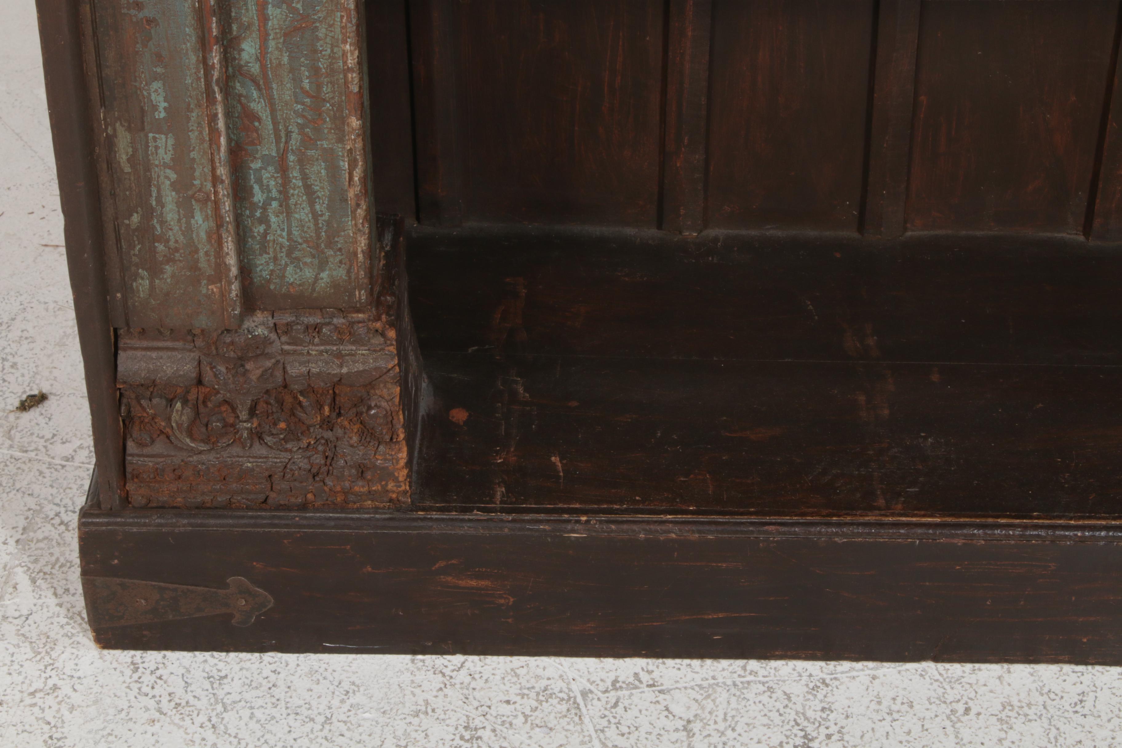 Arhaus, Indian Carved Door Frame Wooden Bookcase