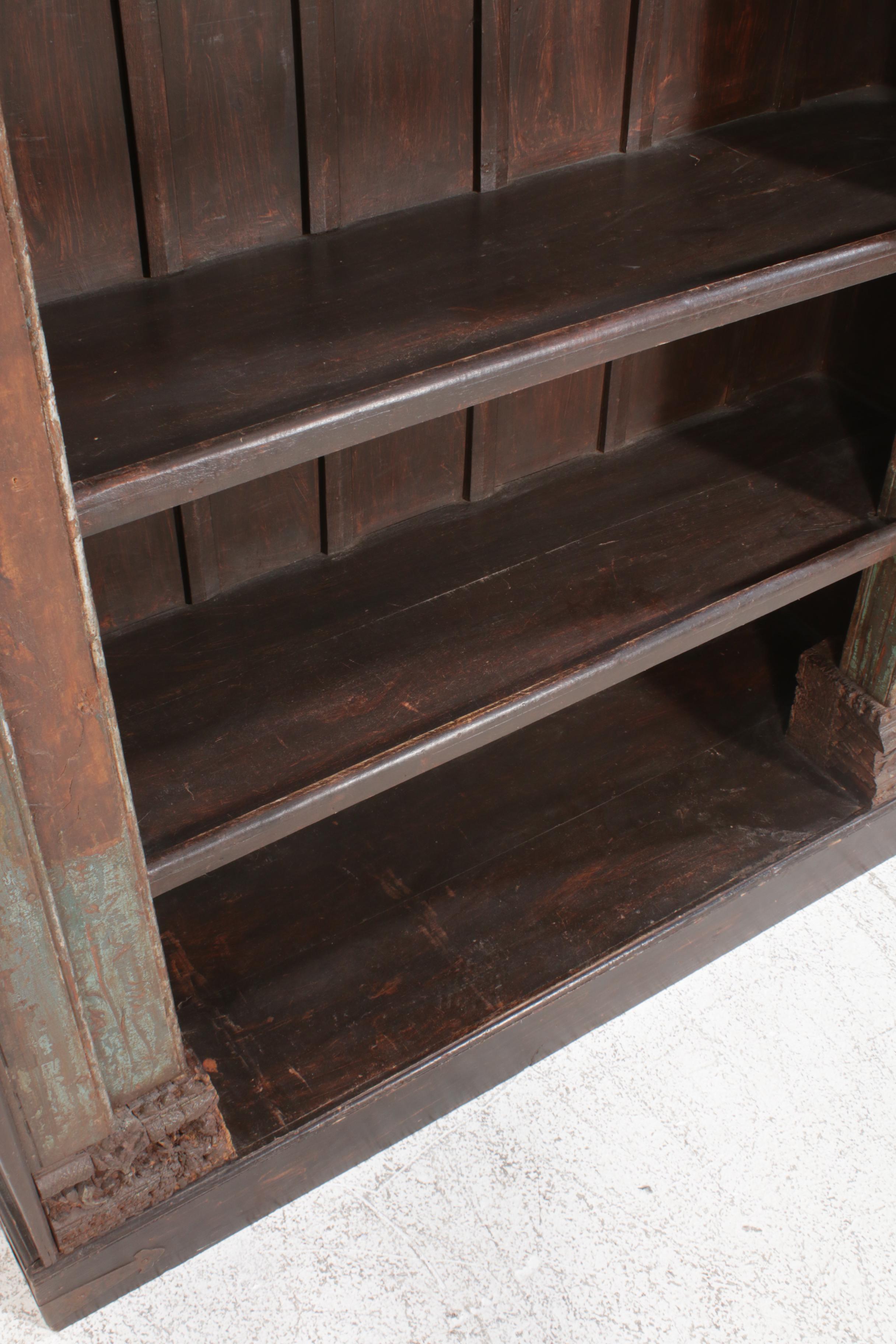 Arhaus, Indian Carved Door Frame Wooden Bookcase