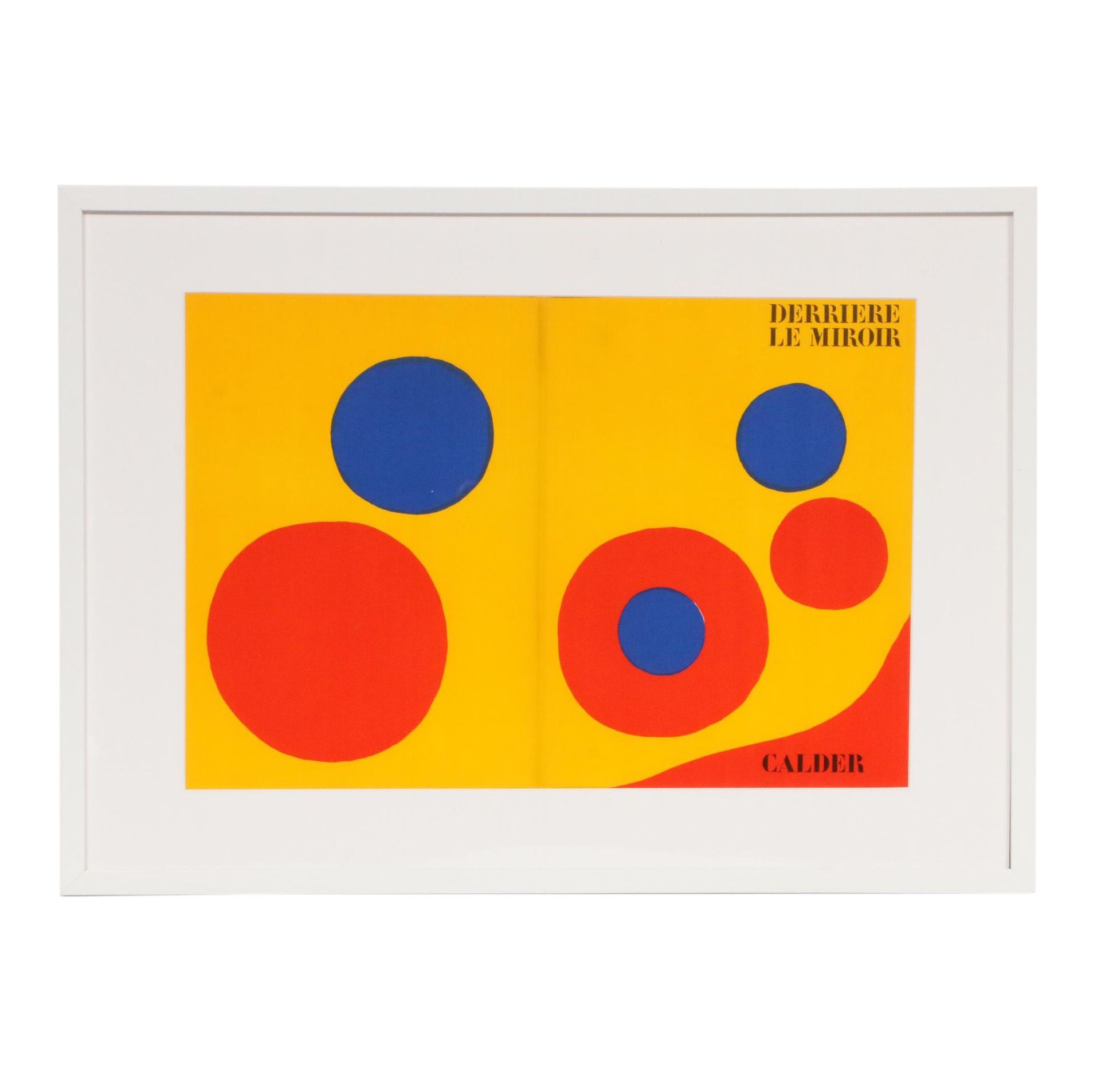 Alexander Calder Double-Page Color Lithograph for "Derrière le Miroir," 1973