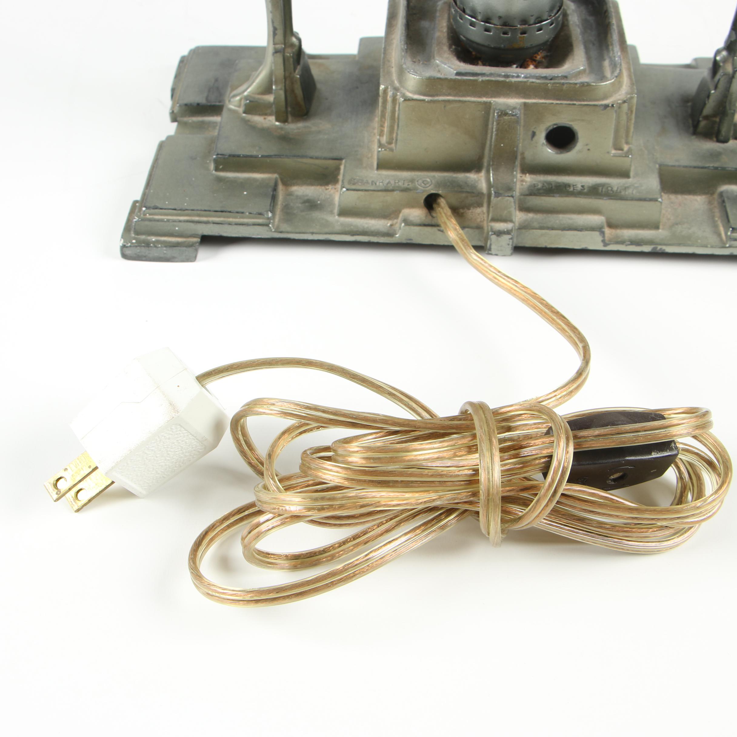 American Art Deco Frankart Figural Lamp, Late 20th Century