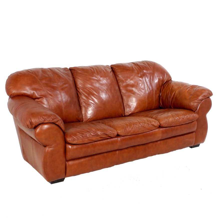 Leather Sofa, Contemporary