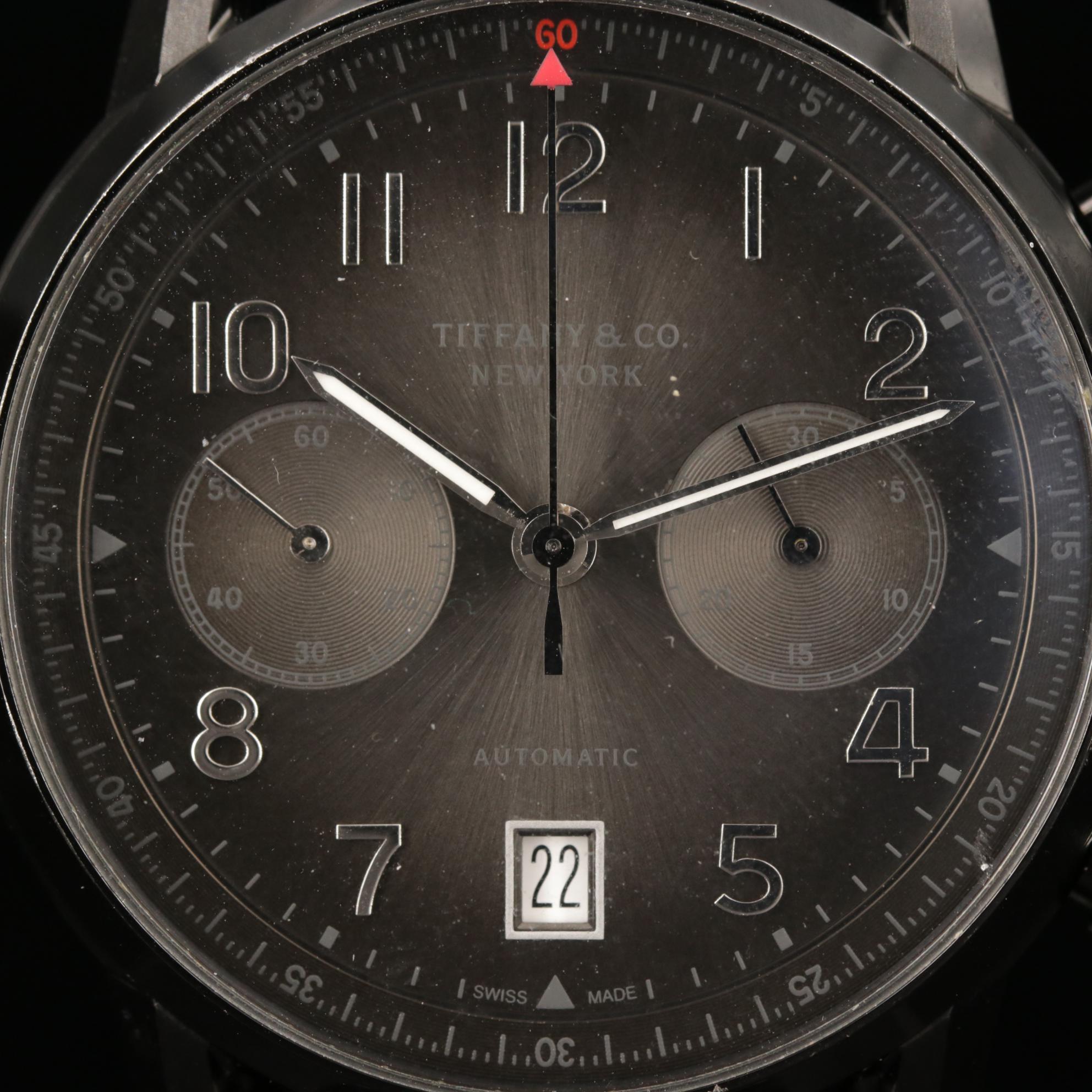 Tiffany & Co. CT60 Black DLC Coated Automatic Chronograph Watch