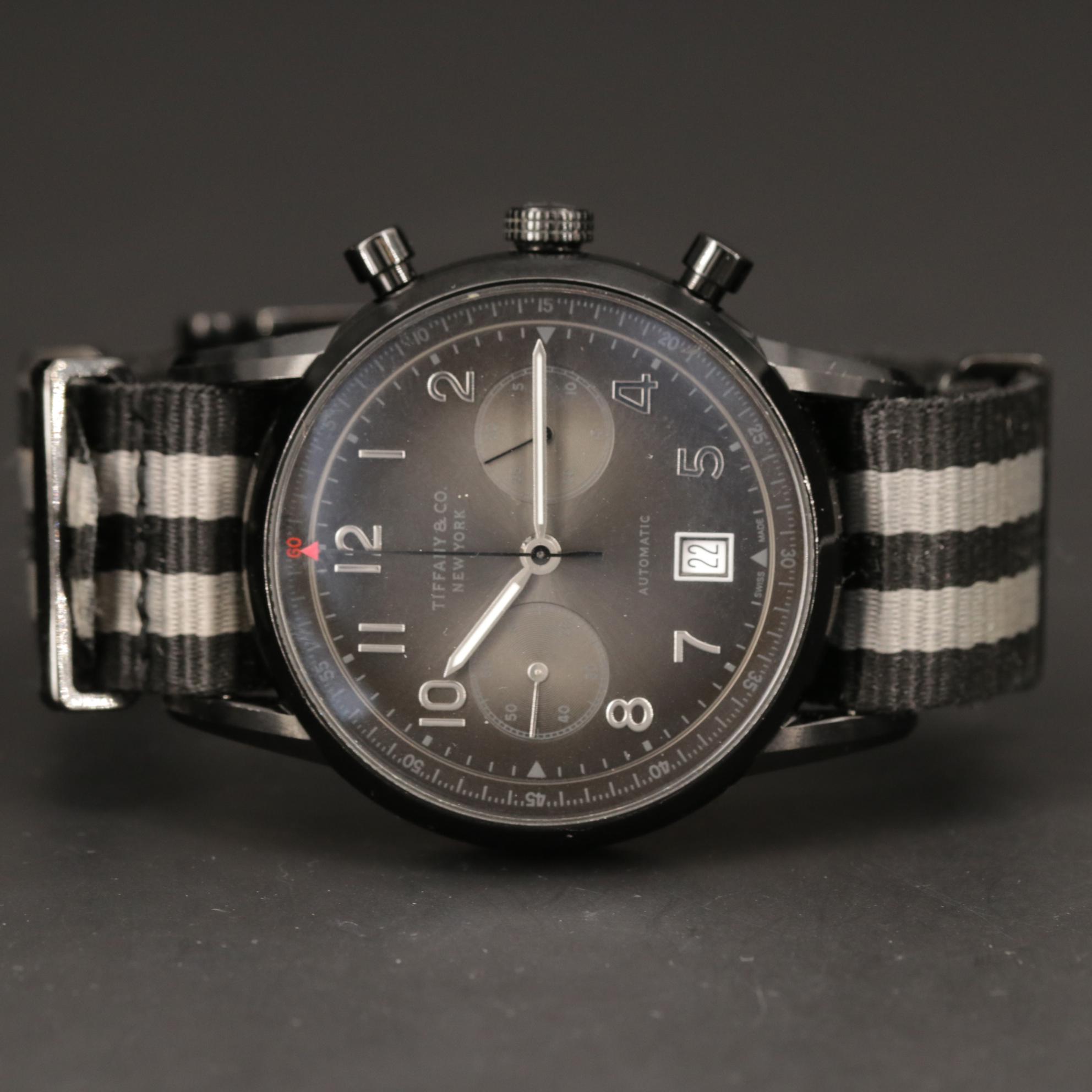 Tiffany & Co. CT60 Black DLC Coated Automatic Chronograph Watch