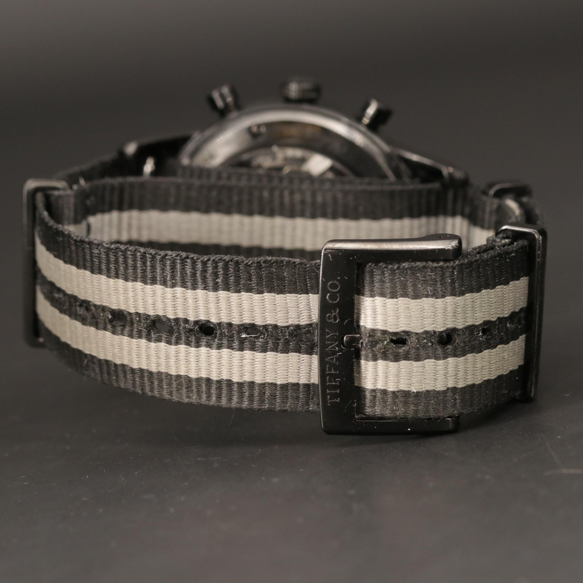 Tiffany & Co. CT60 Black DLC Coated Automatic Chronograph Watch