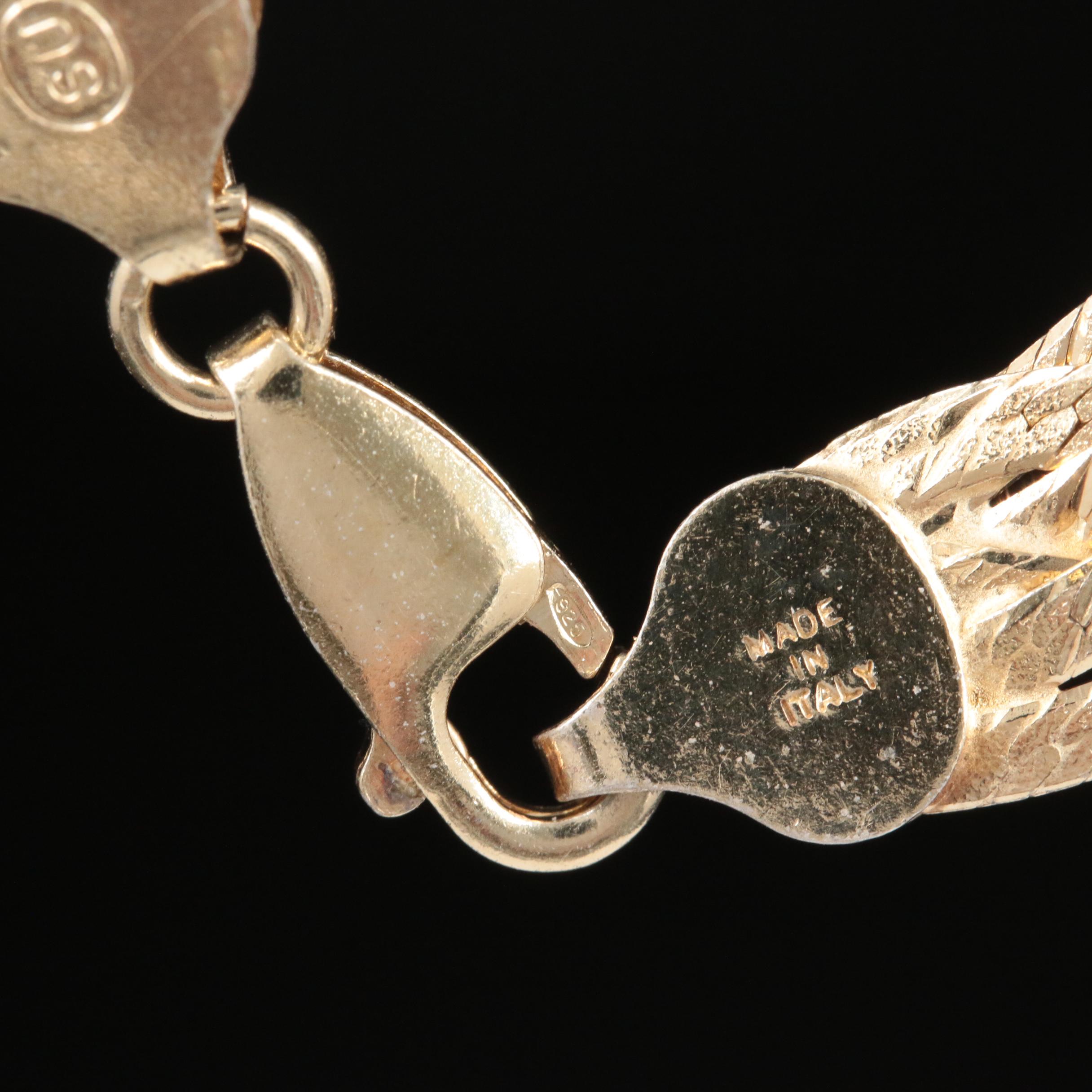 Sterling Silver Braided Herringbone Chain Necklace