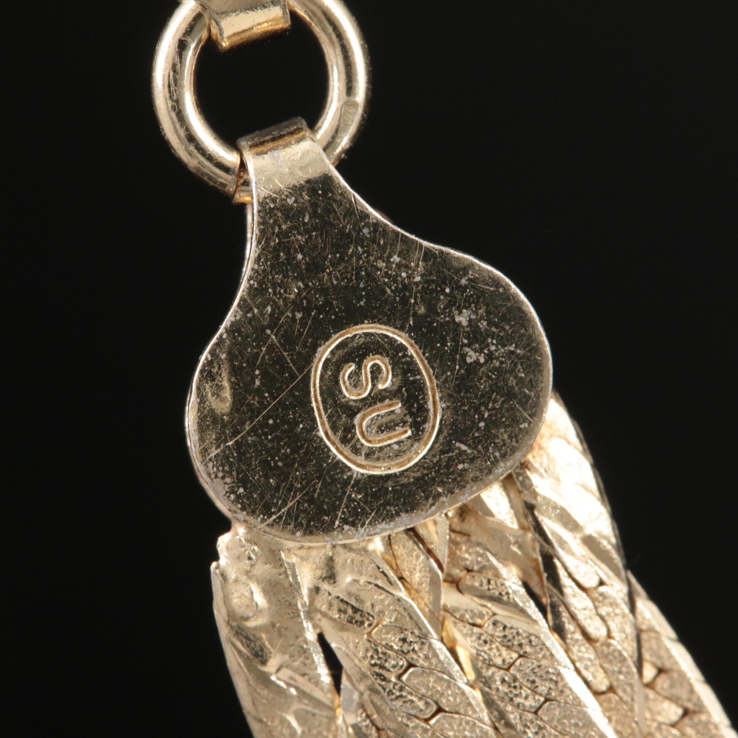 Sterling Silver Braided Herringbone Chain Necklace