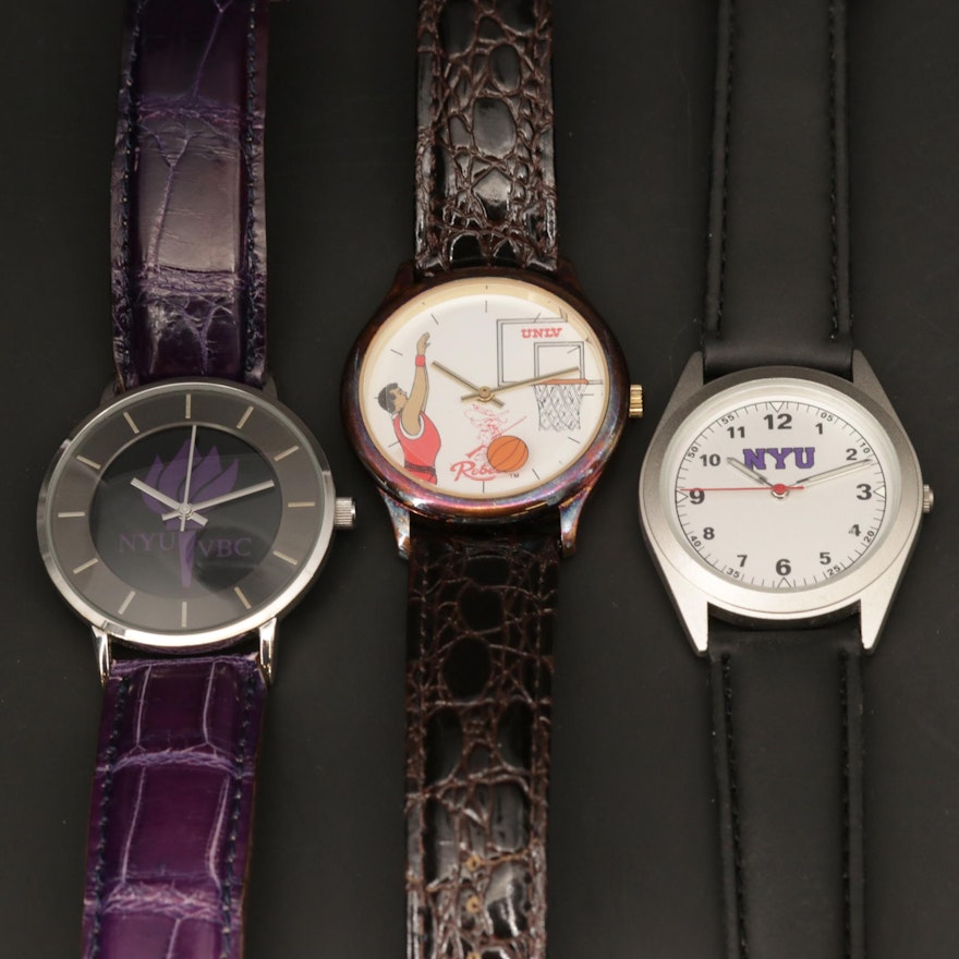 New York University and University of Nevada Quartz Wristwatches