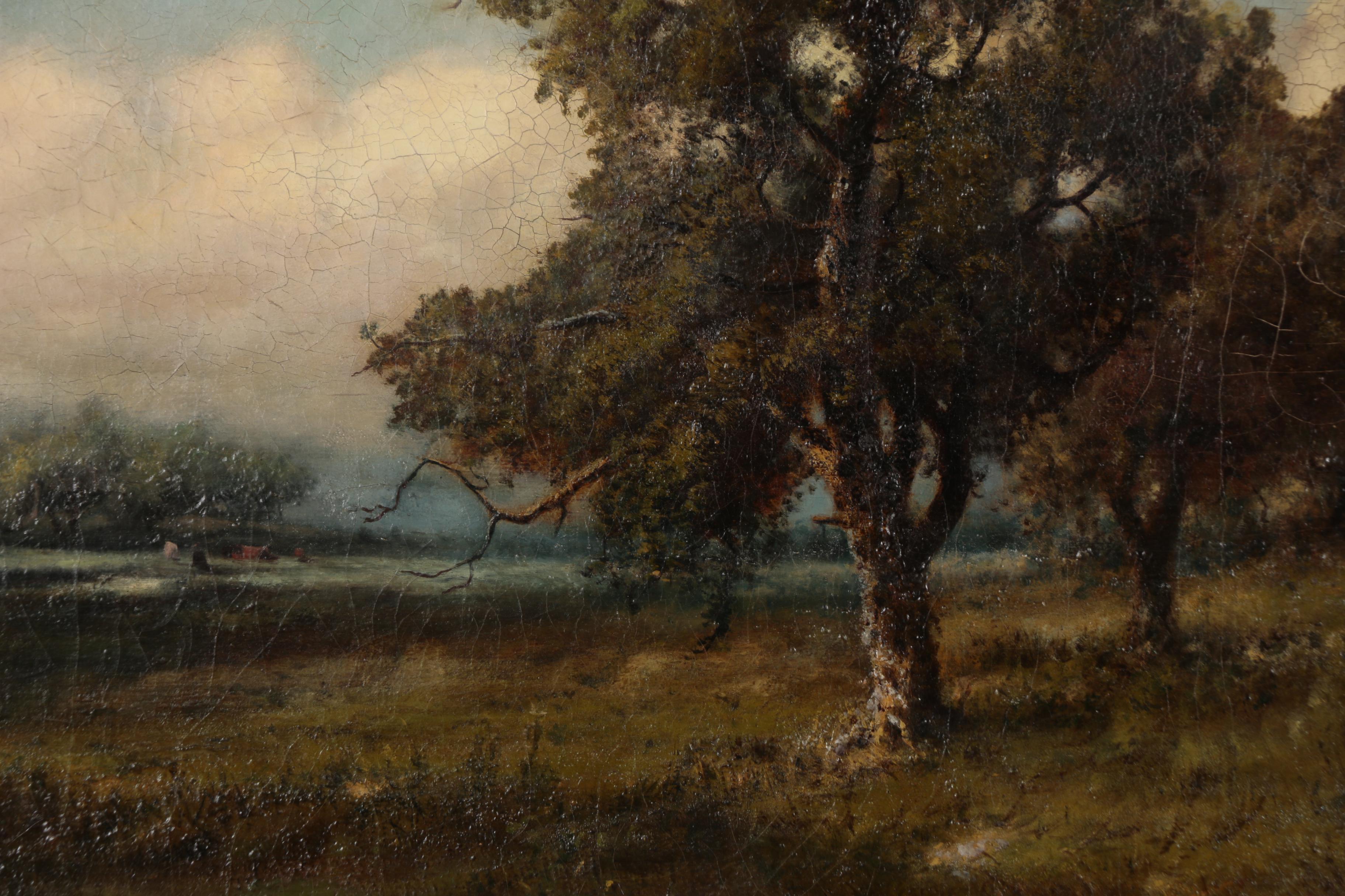 Patrick Vincent Berry Oil Painting of Pastoral Landscape, Early 20th Century
