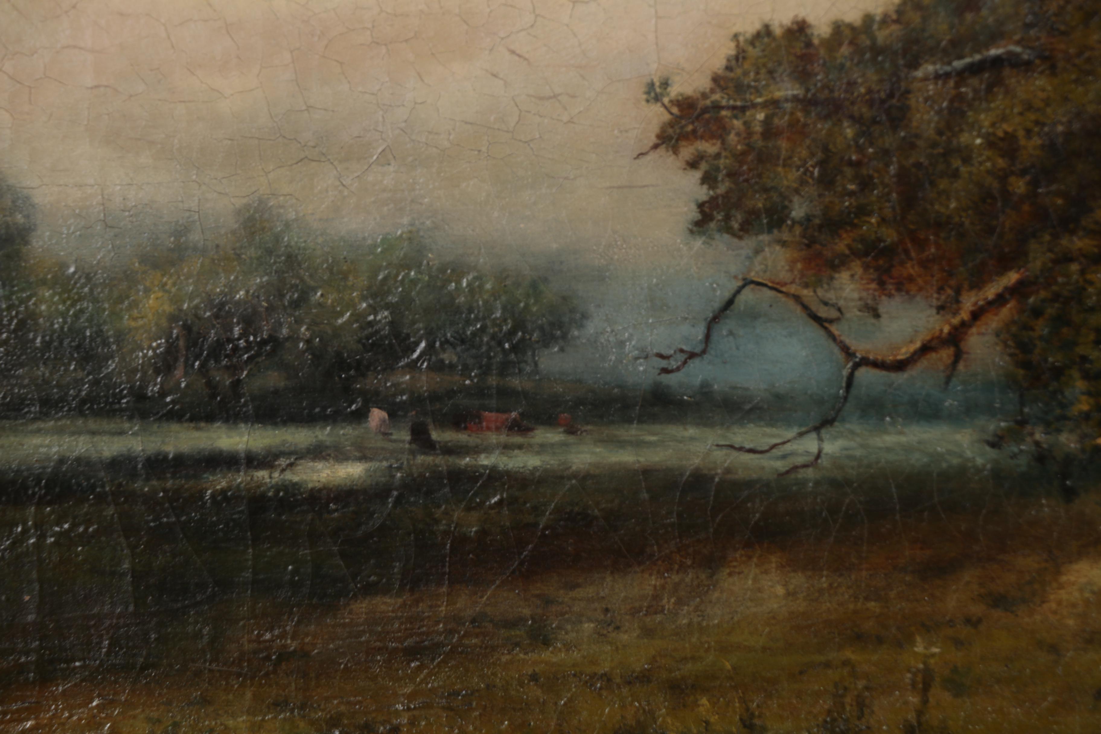 Patrick Vincent Berry Oil Painting of Pastoral Landscape, Early 20th Century