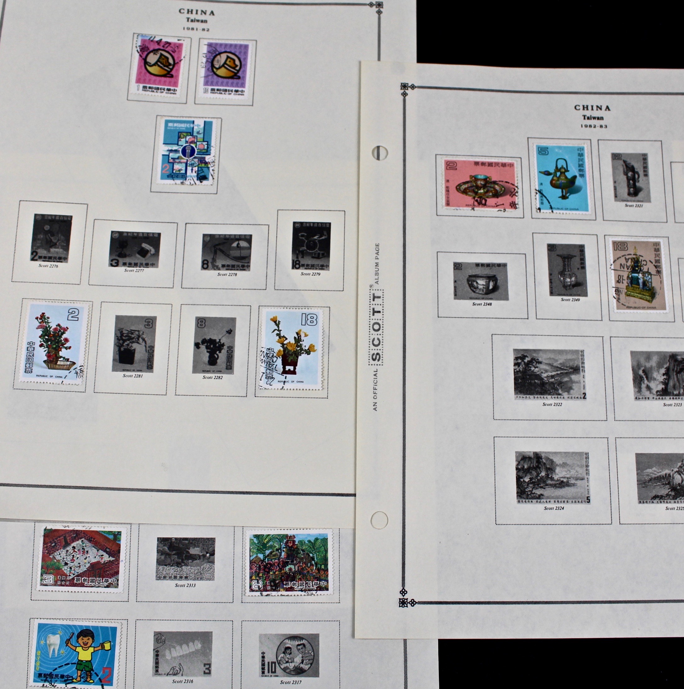 Collection of Taiwan Stamps