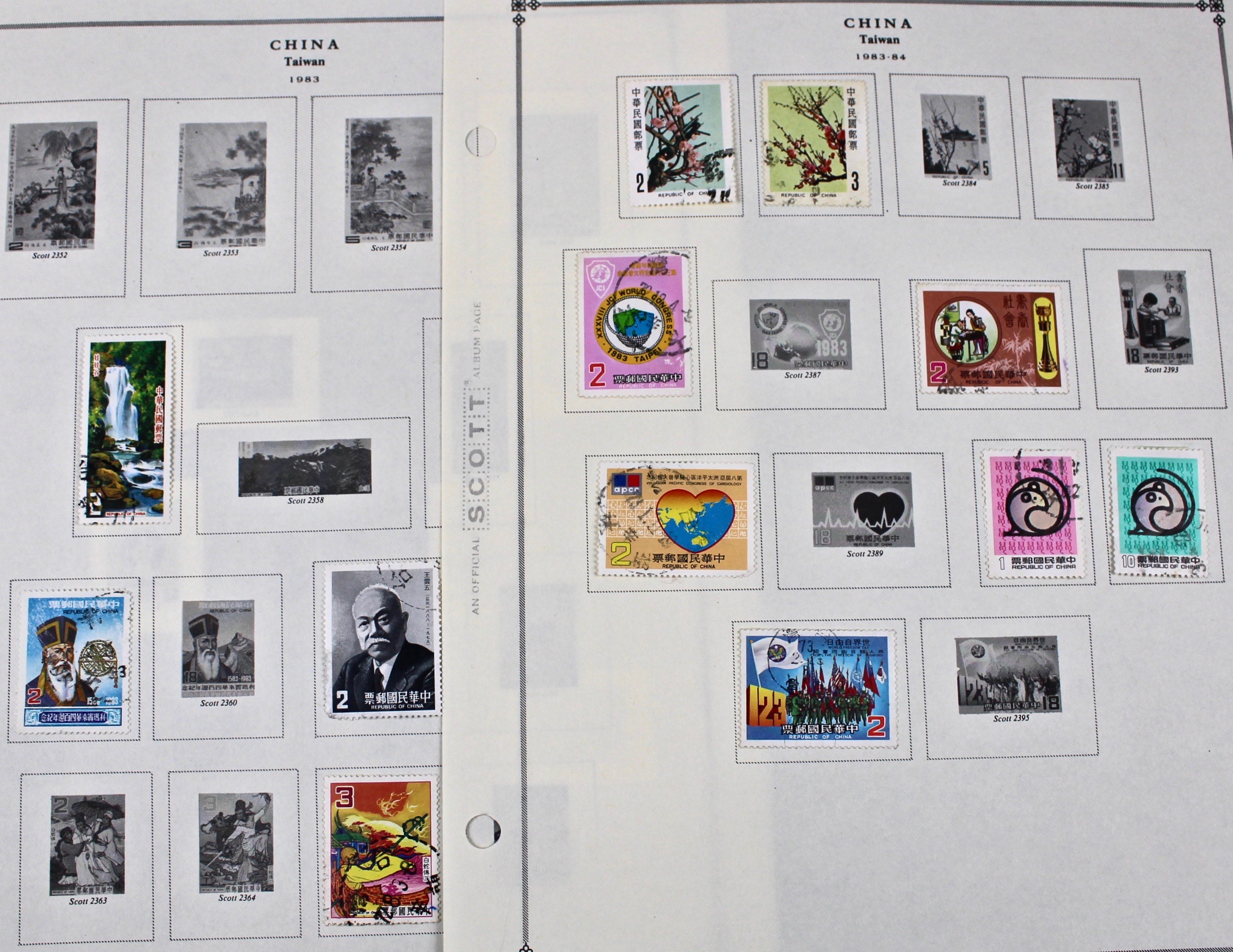 Collection of Taiwan Stamps