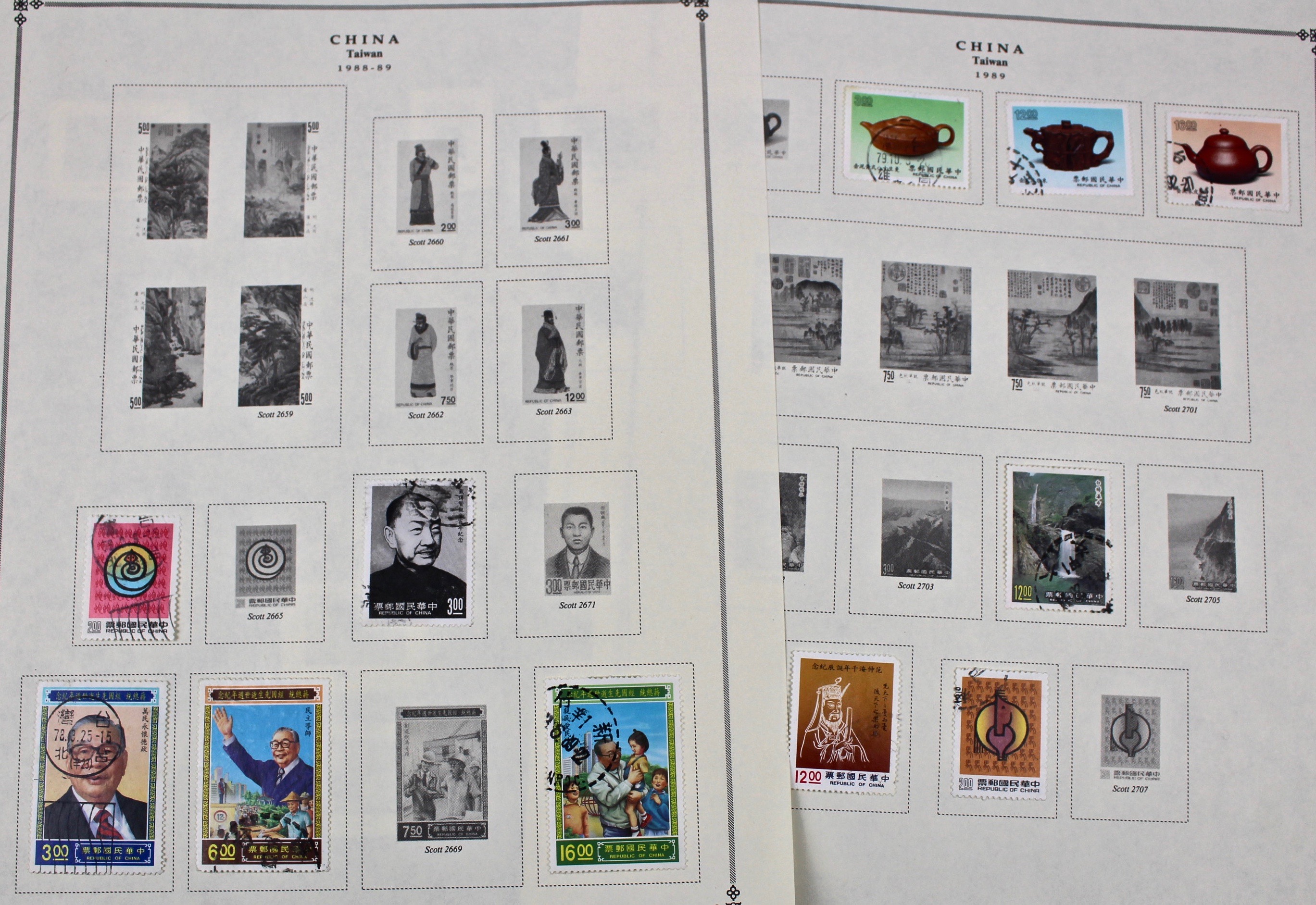 Collection of Taiwan Stamps